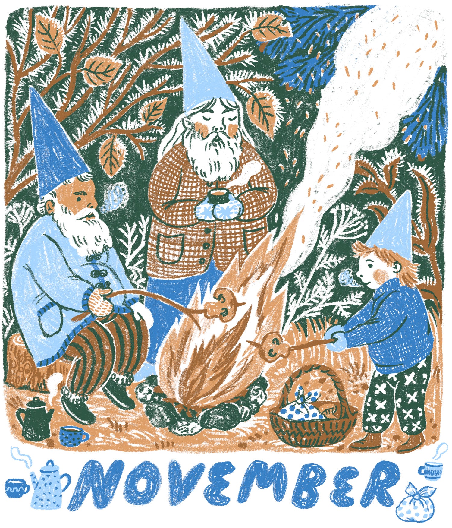 2026 Gnomes Wall Calendar