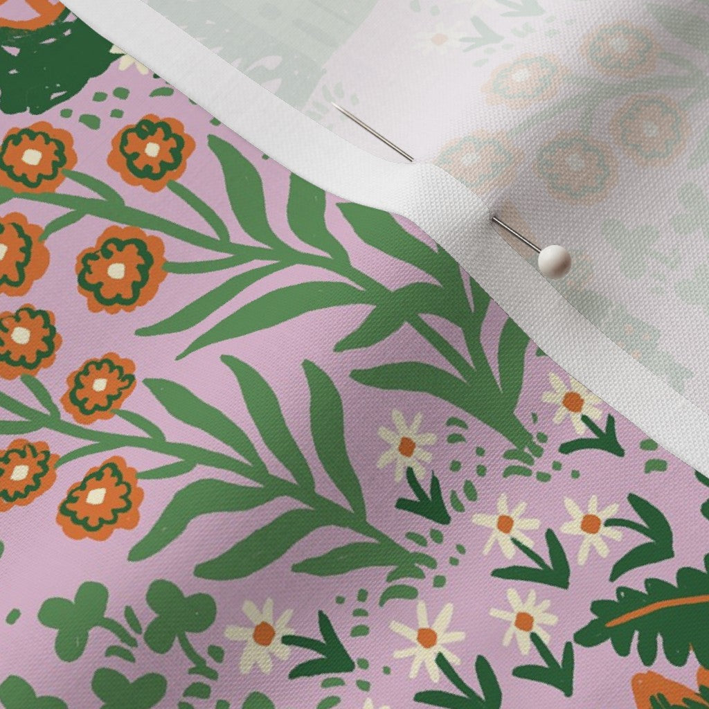 Blossom Gnome Village Pink Fabric