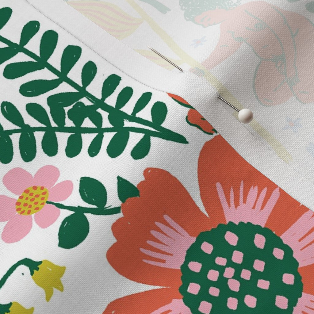 Bloom Snow Fabric