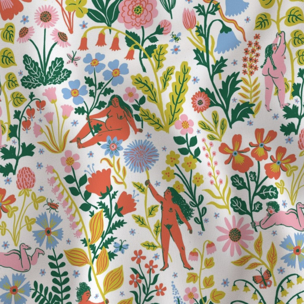 Bloom Snow Fabric