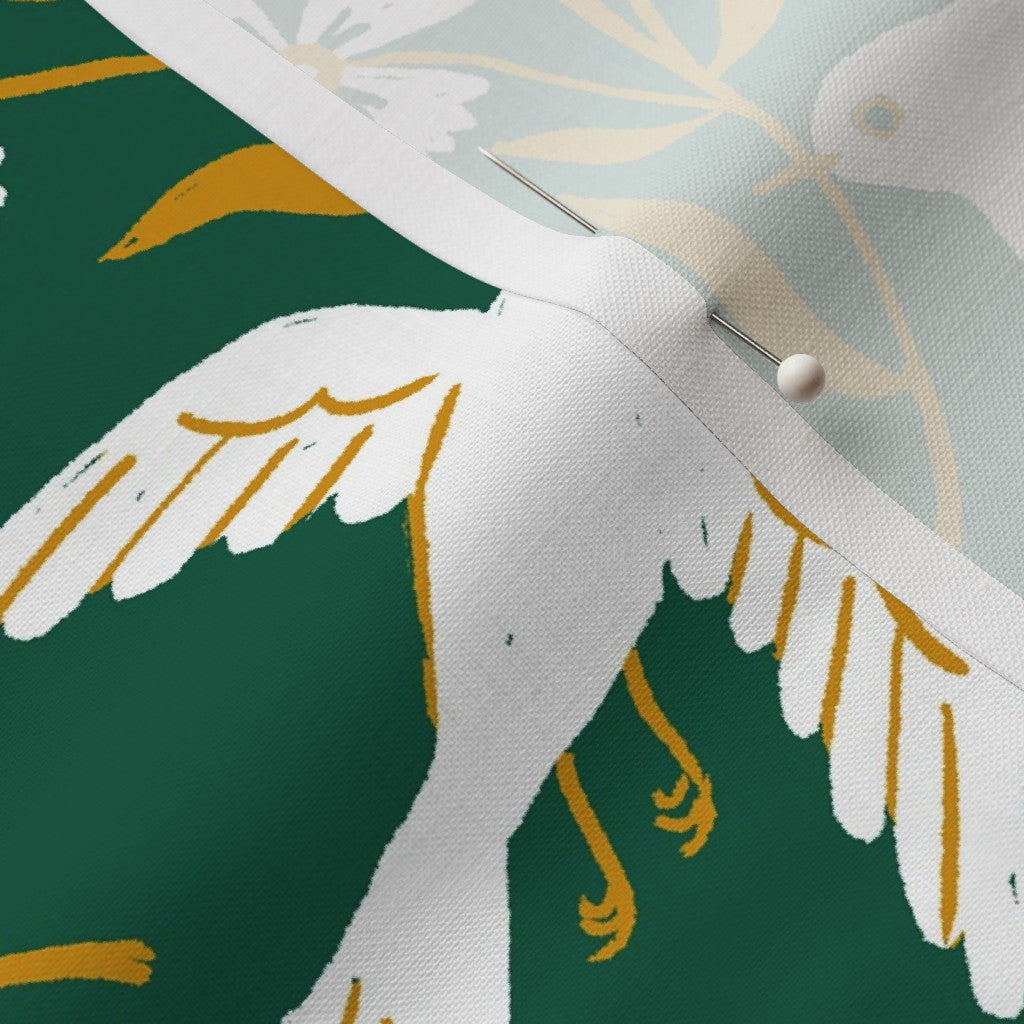 Birds Leaf Fabric