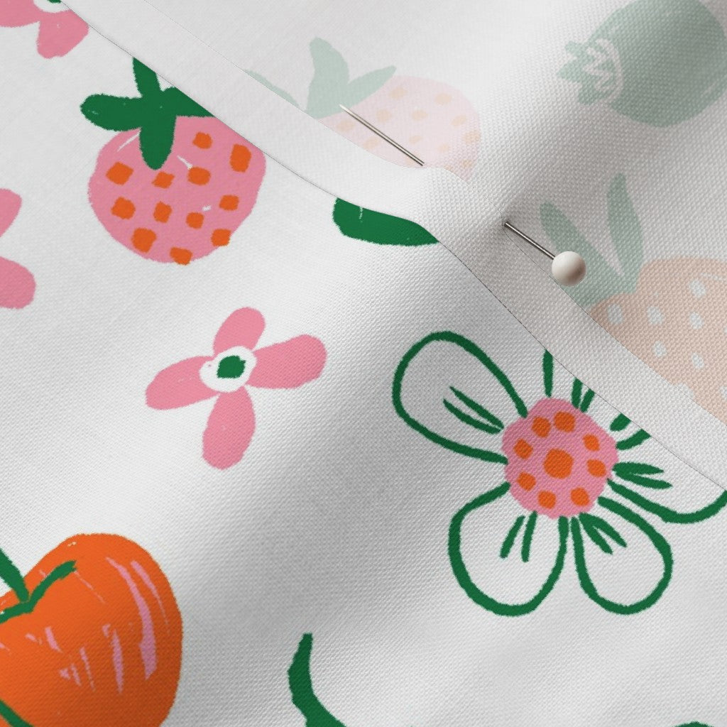 Shortcake White Fabric