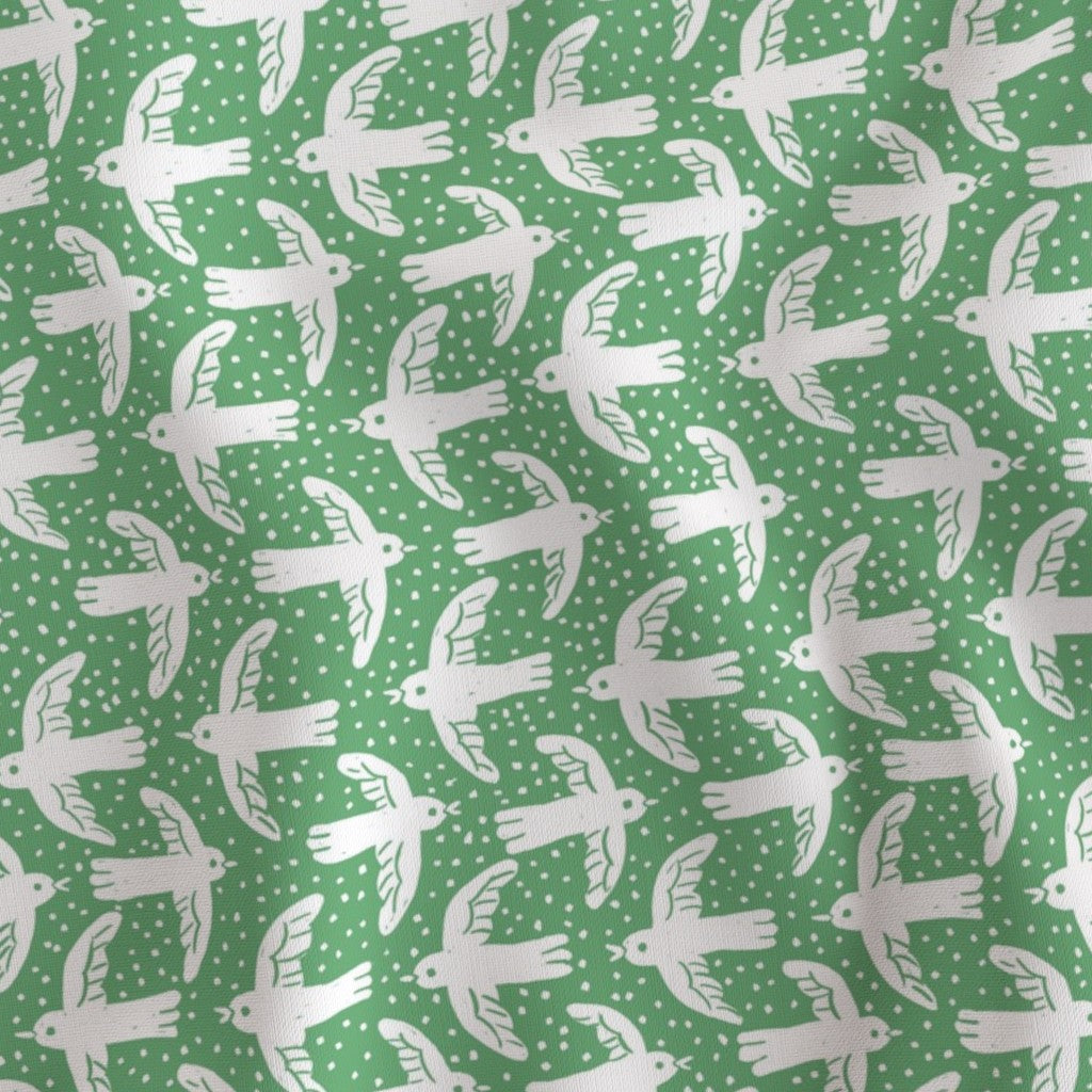 Birdie White/Mint Fabric