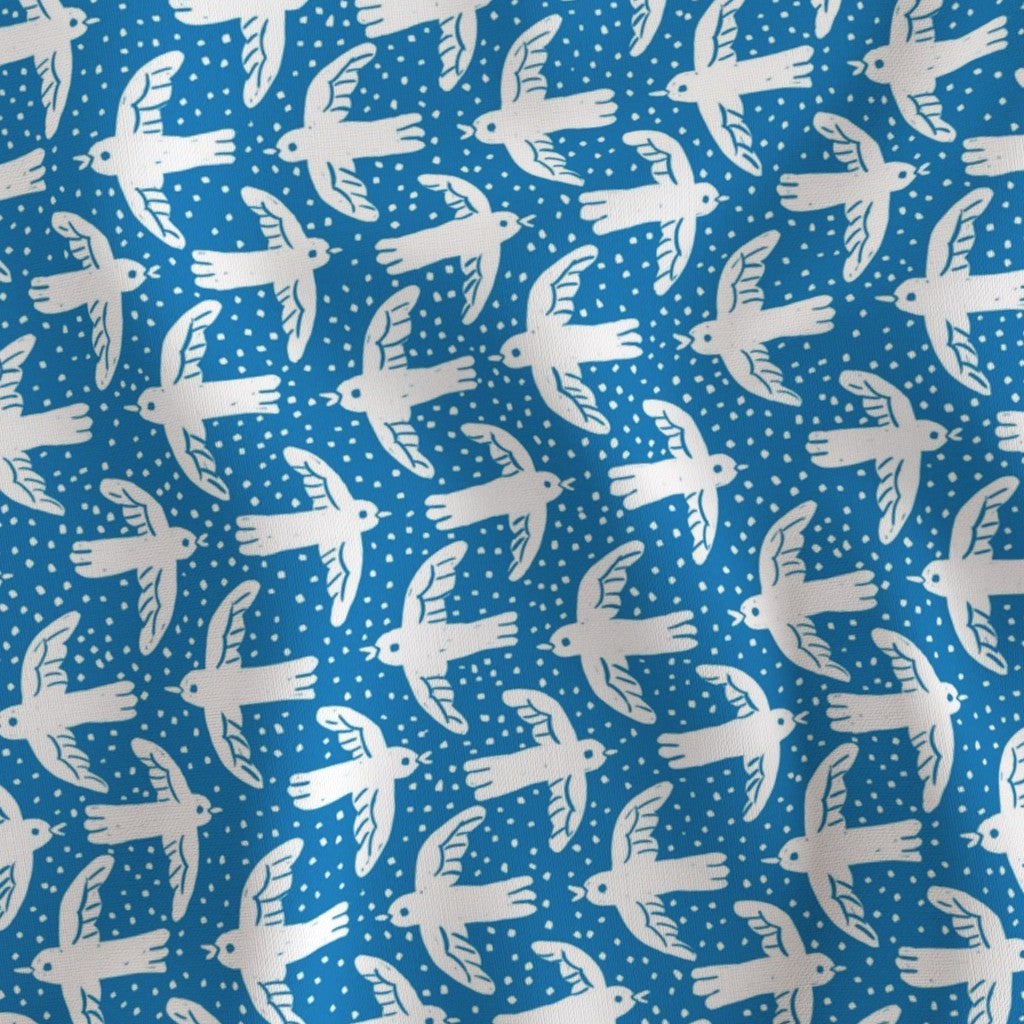 Birdie White/Sky Fabric