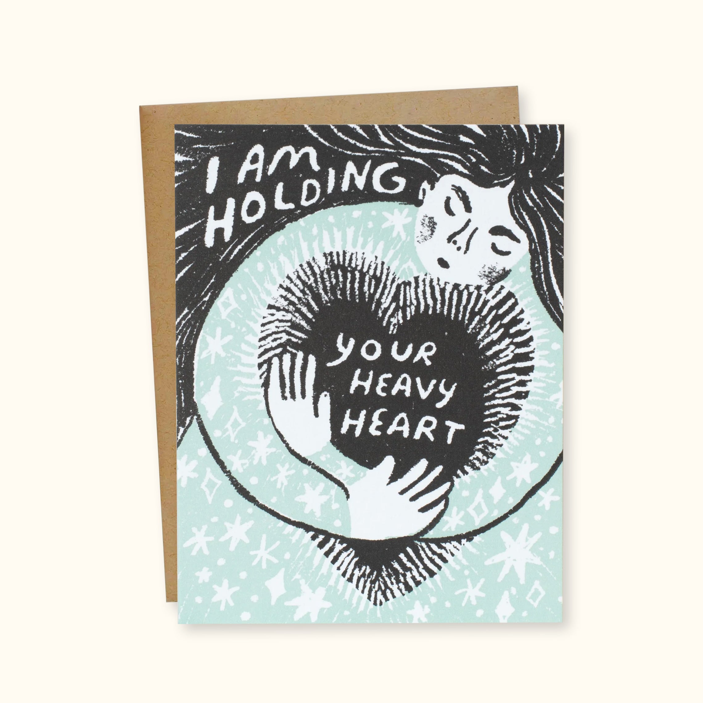 Holding Your Heavy Heart Greeting Card