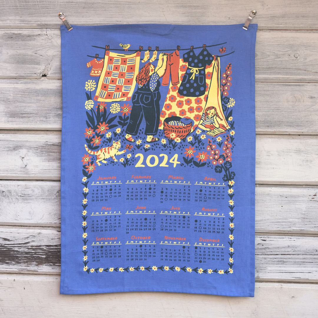 Blue Italian Tea Towel