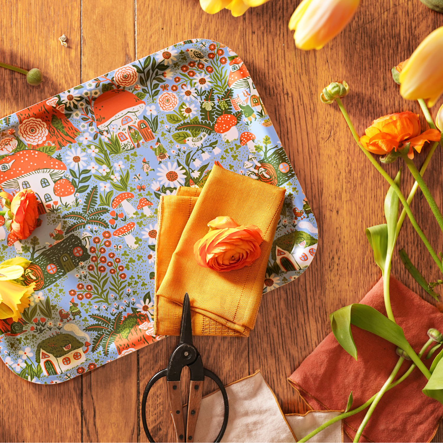 Blossom Village Tray