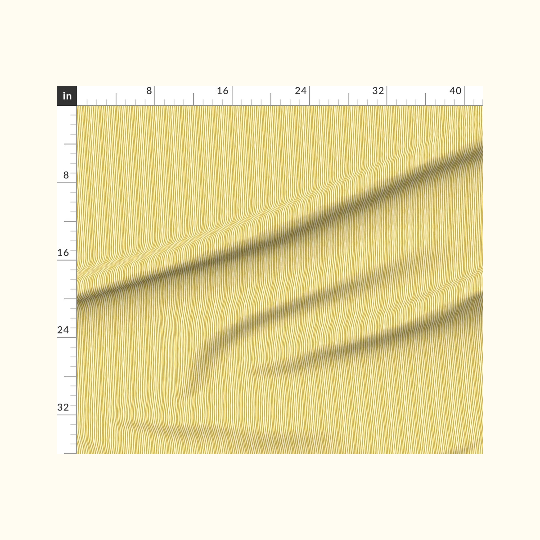 Birdie Stripe Saffron Fabric