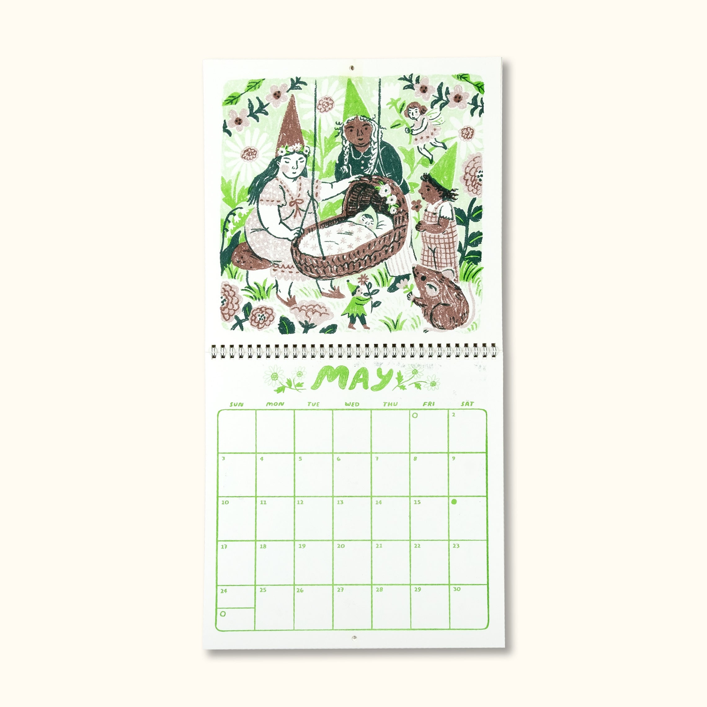 2026 Gnomes Wall Calendar