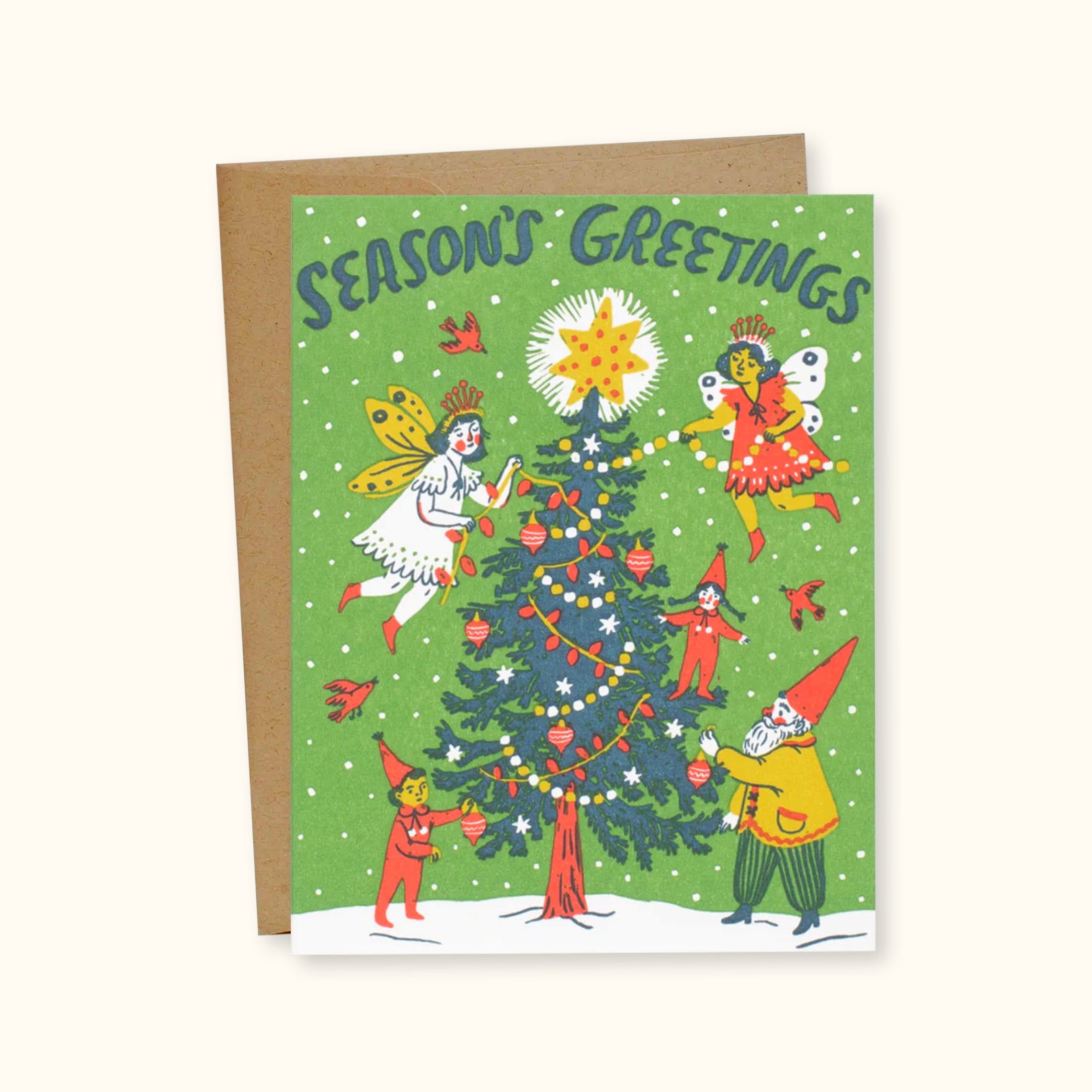 Christmas Fairies Greeting Card