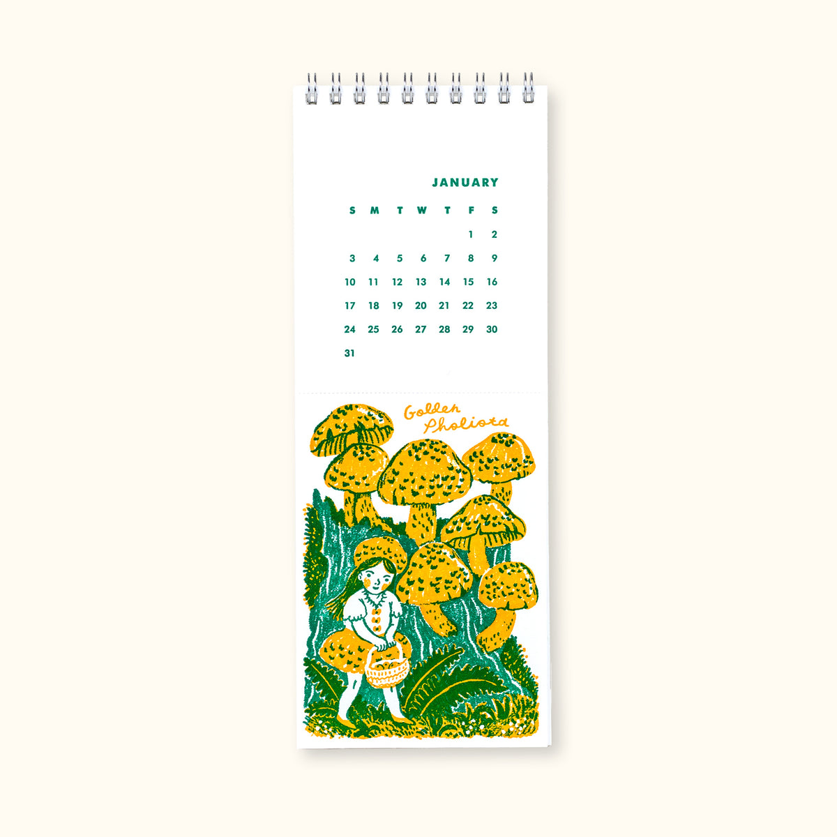 2027 Letterpress Postcard Calendar