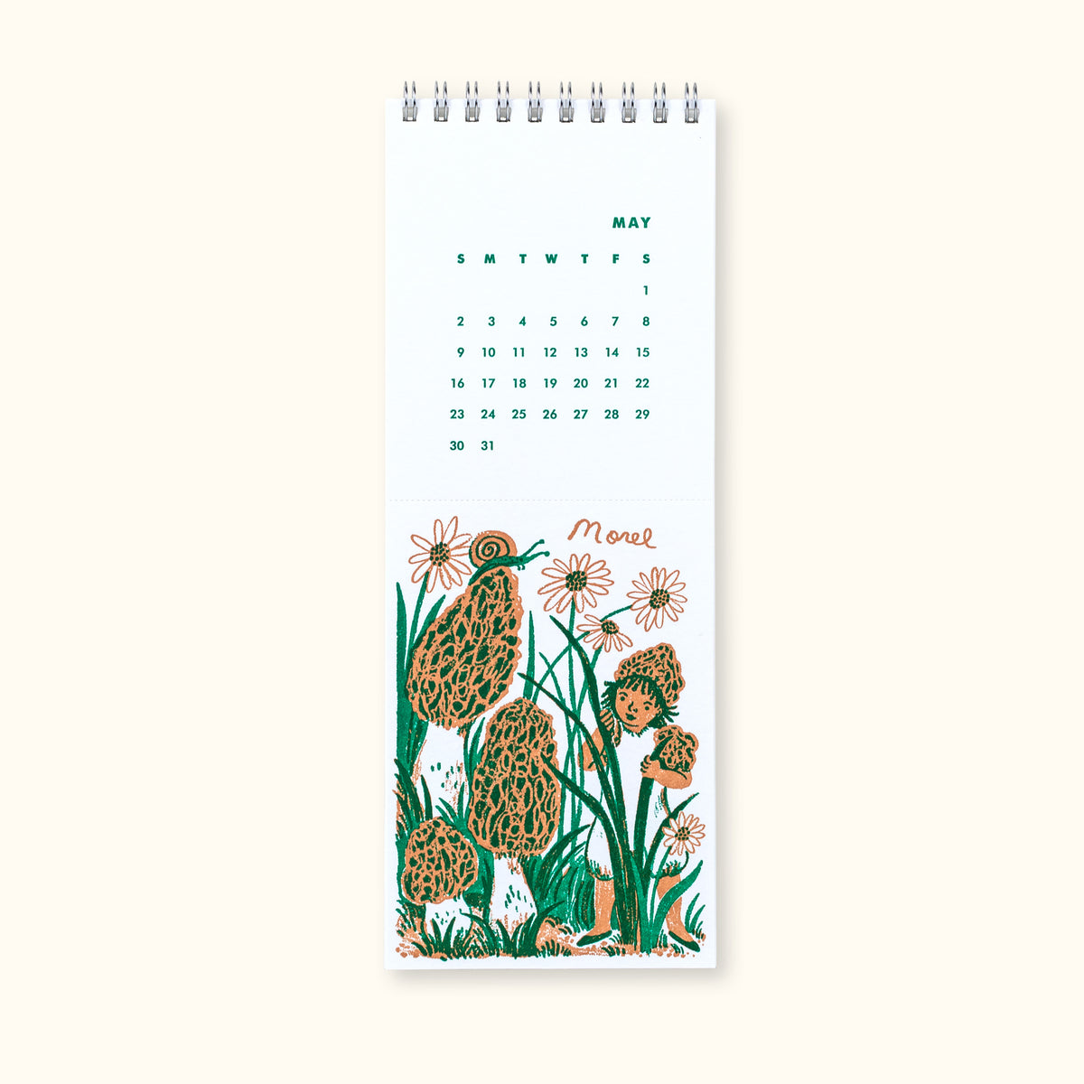 2027 Letterpress Postcard Calendar