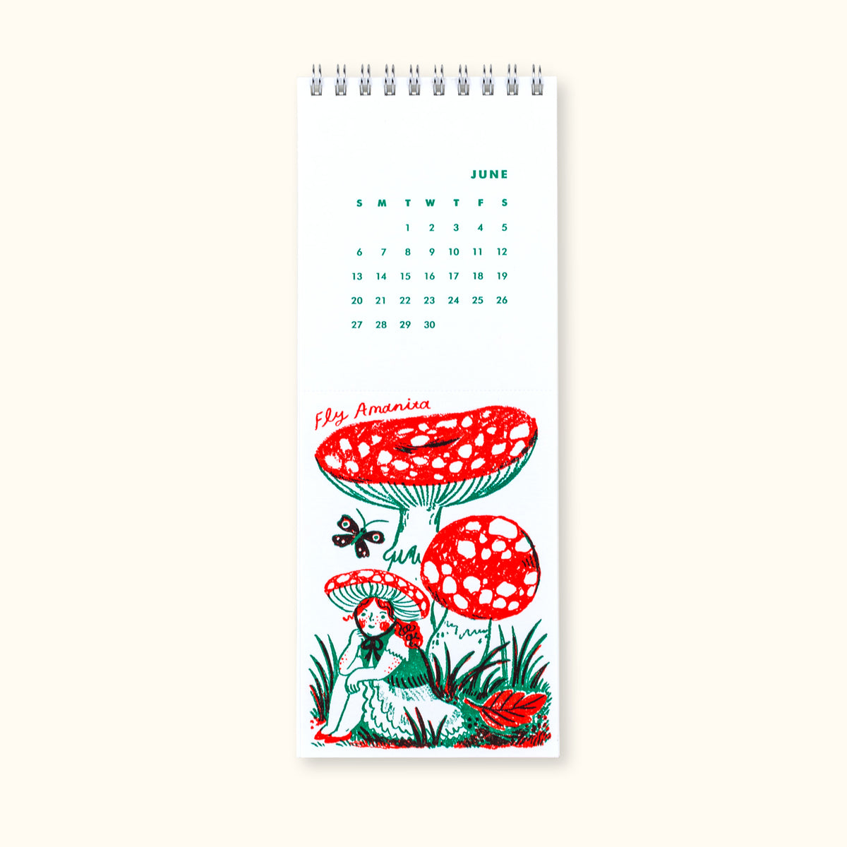 2027 Letterpress Postcard Calendar