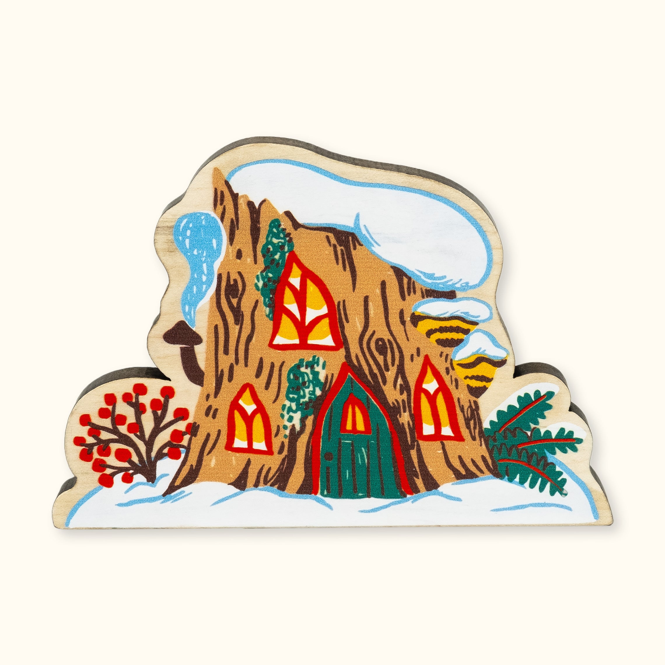 Christmas Village Wooden Block Set