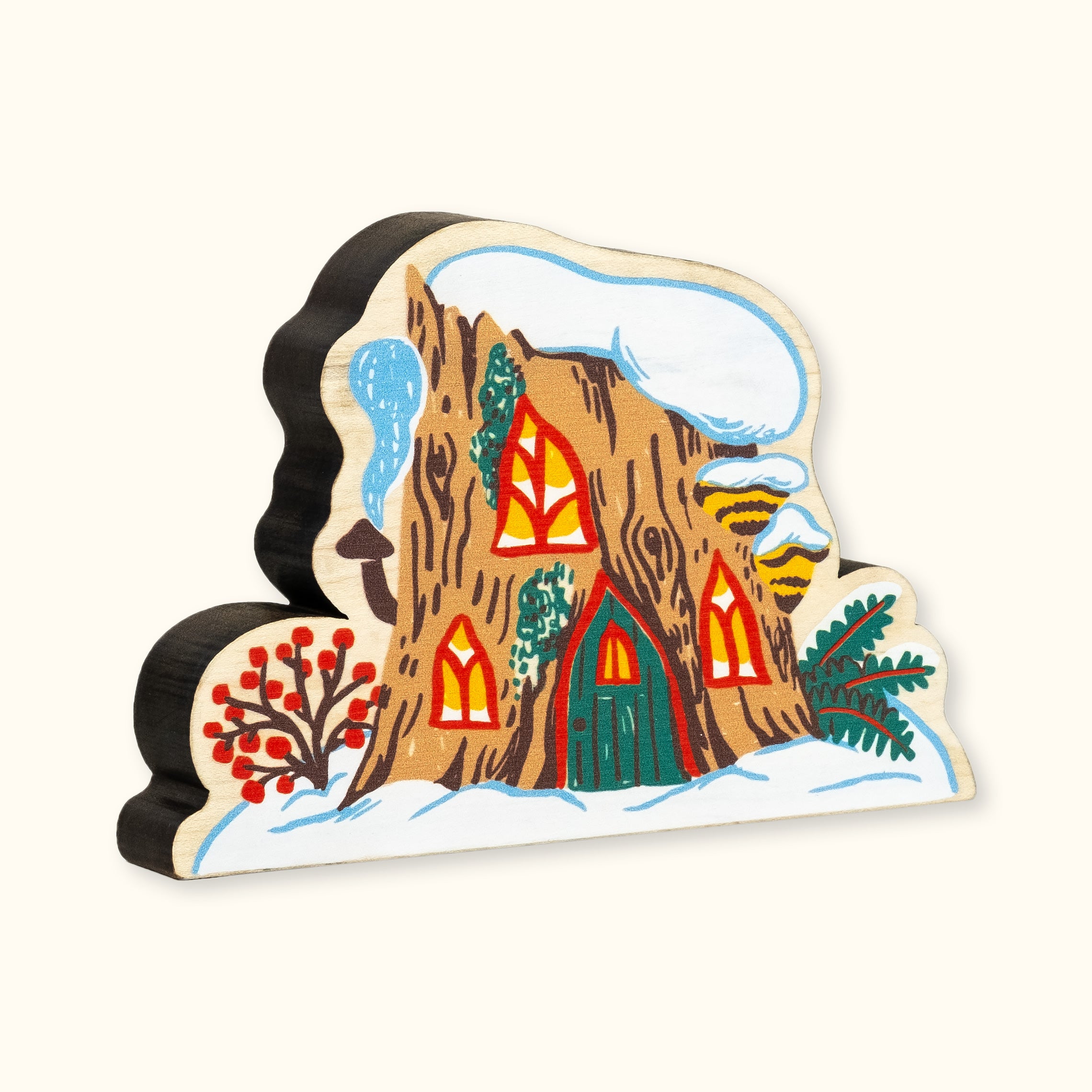 Christmas Village Wooden Block Set