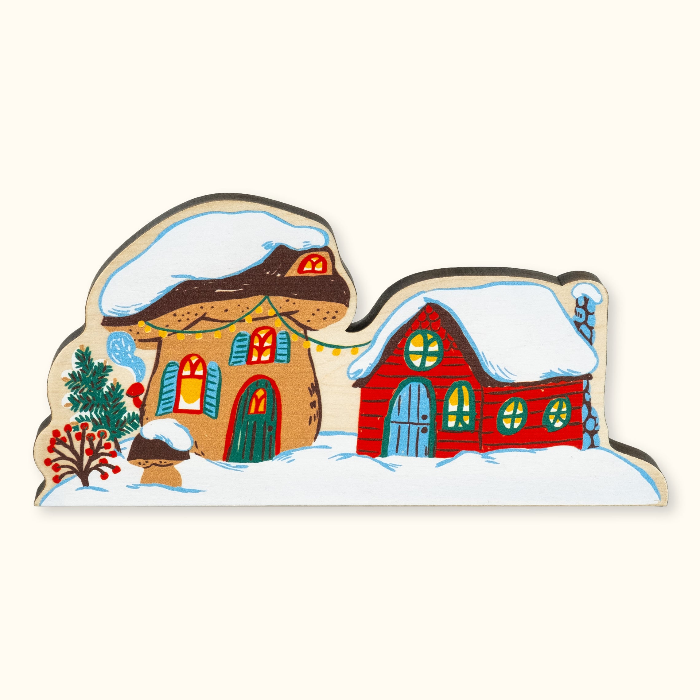 Christmas Village Wooden Block Set