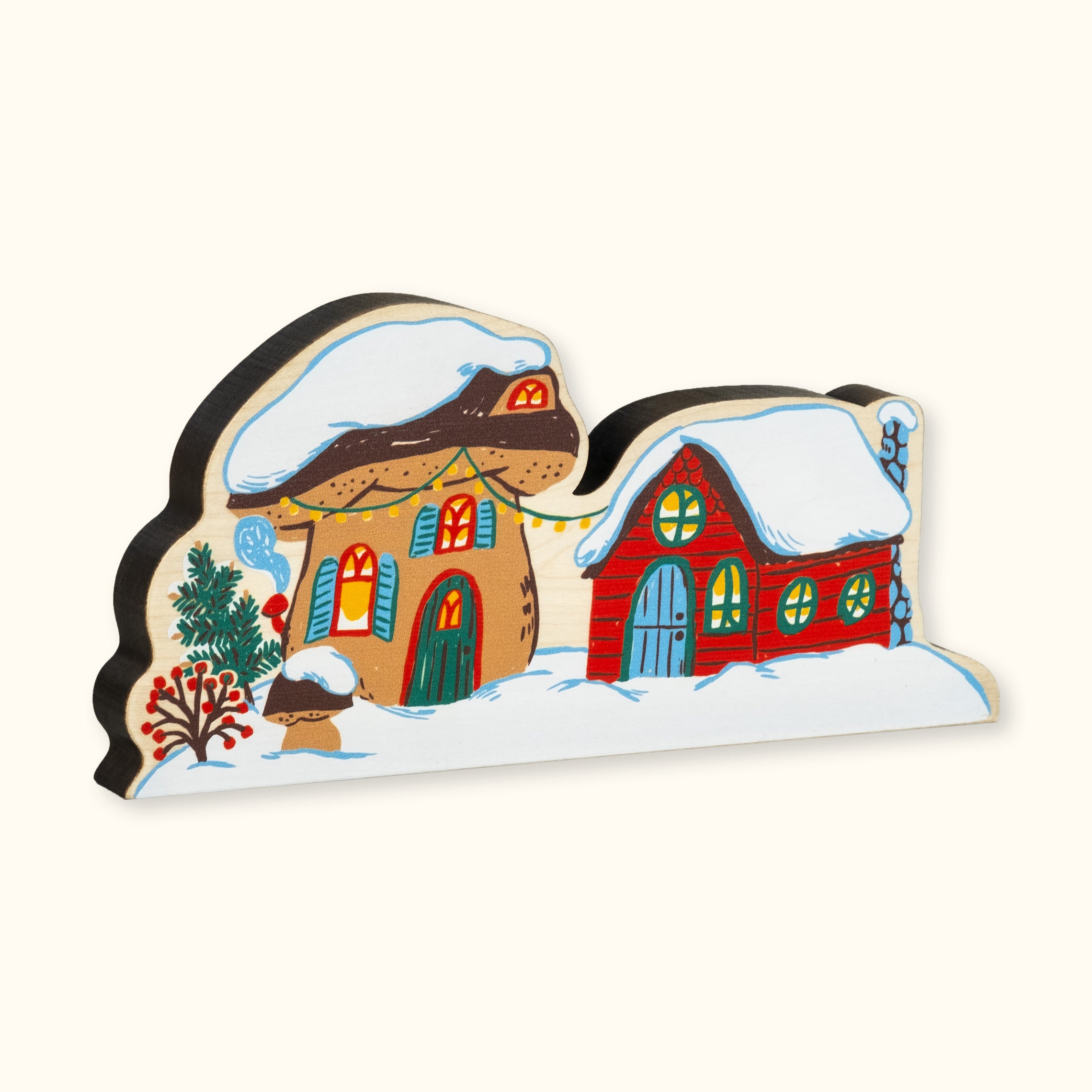 Christmas Village Wooden Block Set