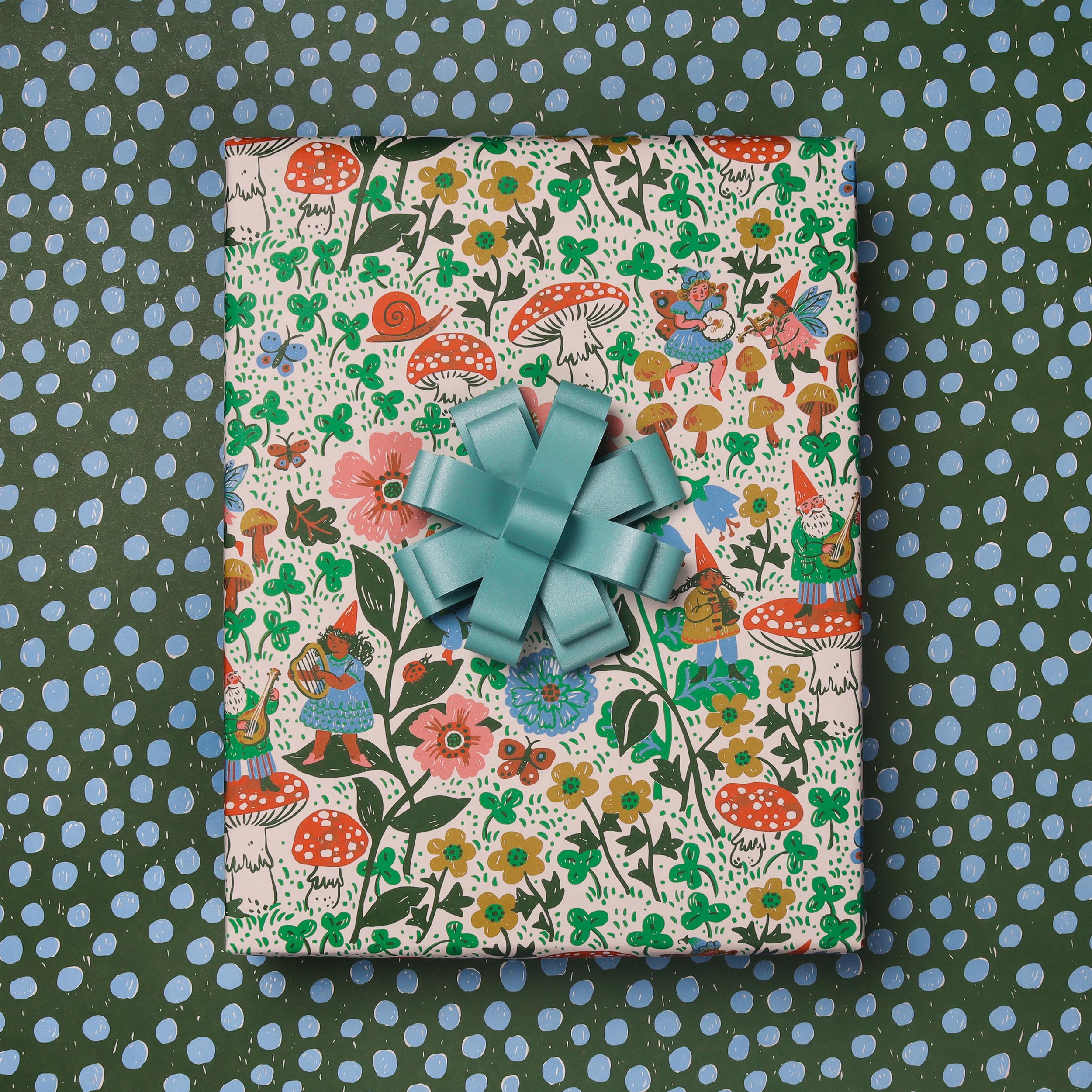 Garden Jubilee / Polka Wrap Roll of 6