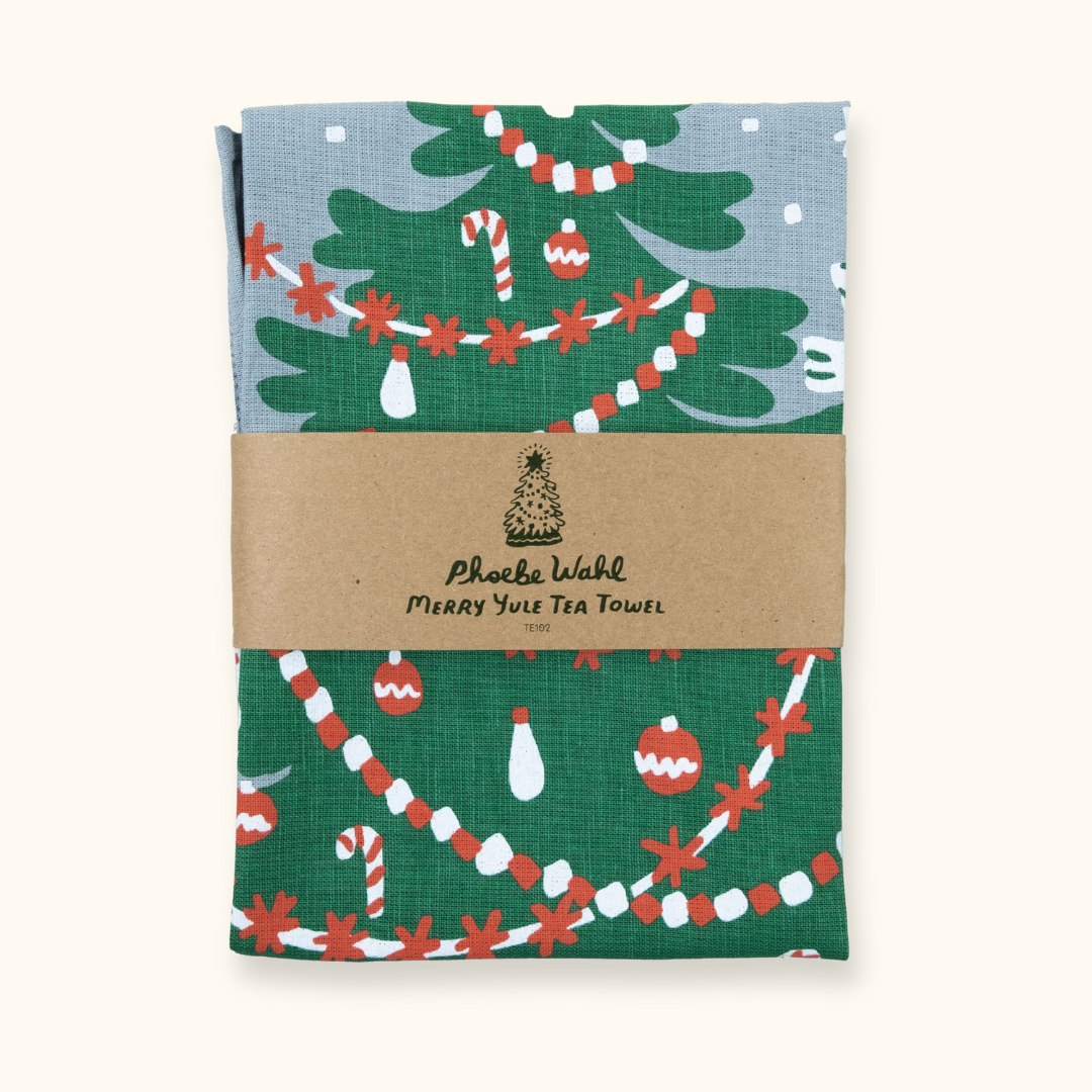 Merry Yule Tea Towel