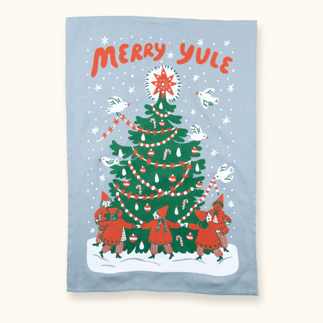 Merry Yule Tea Towel