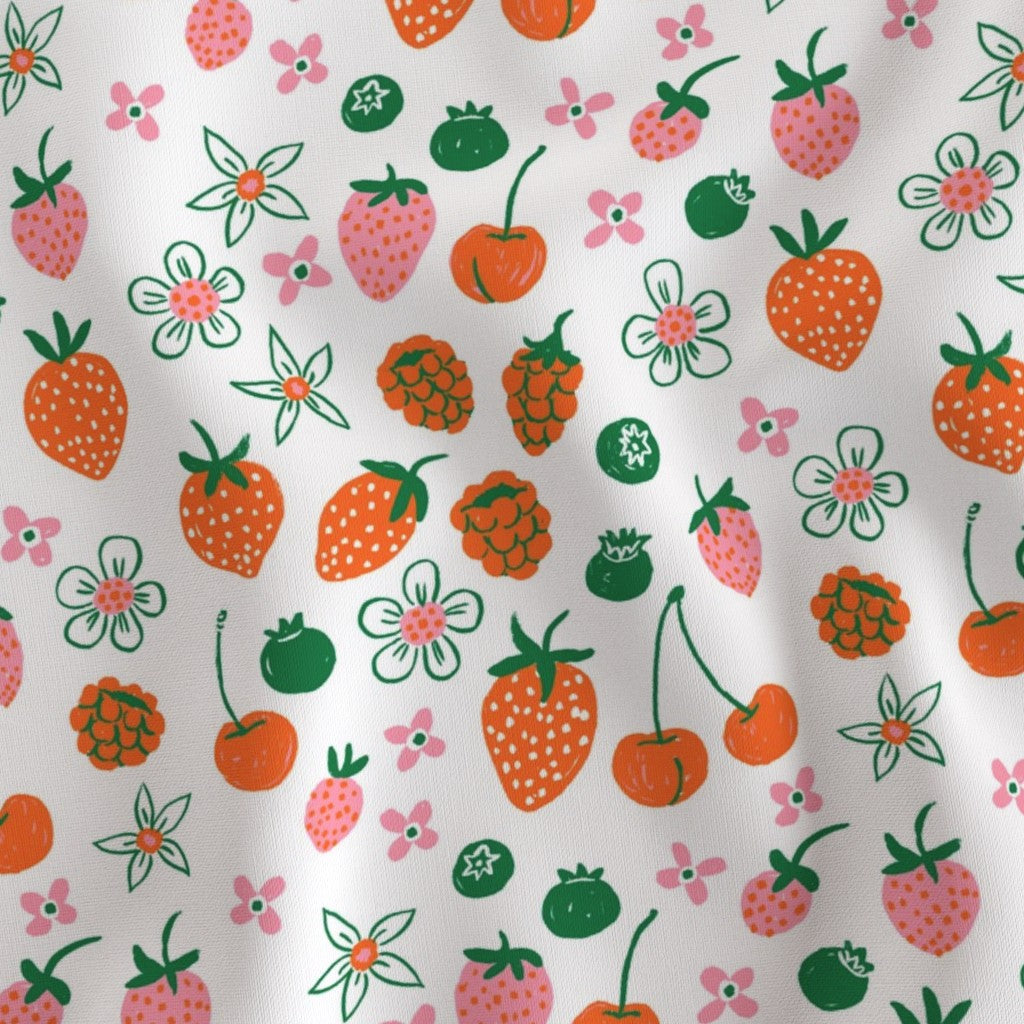 Shortcake White Fabric