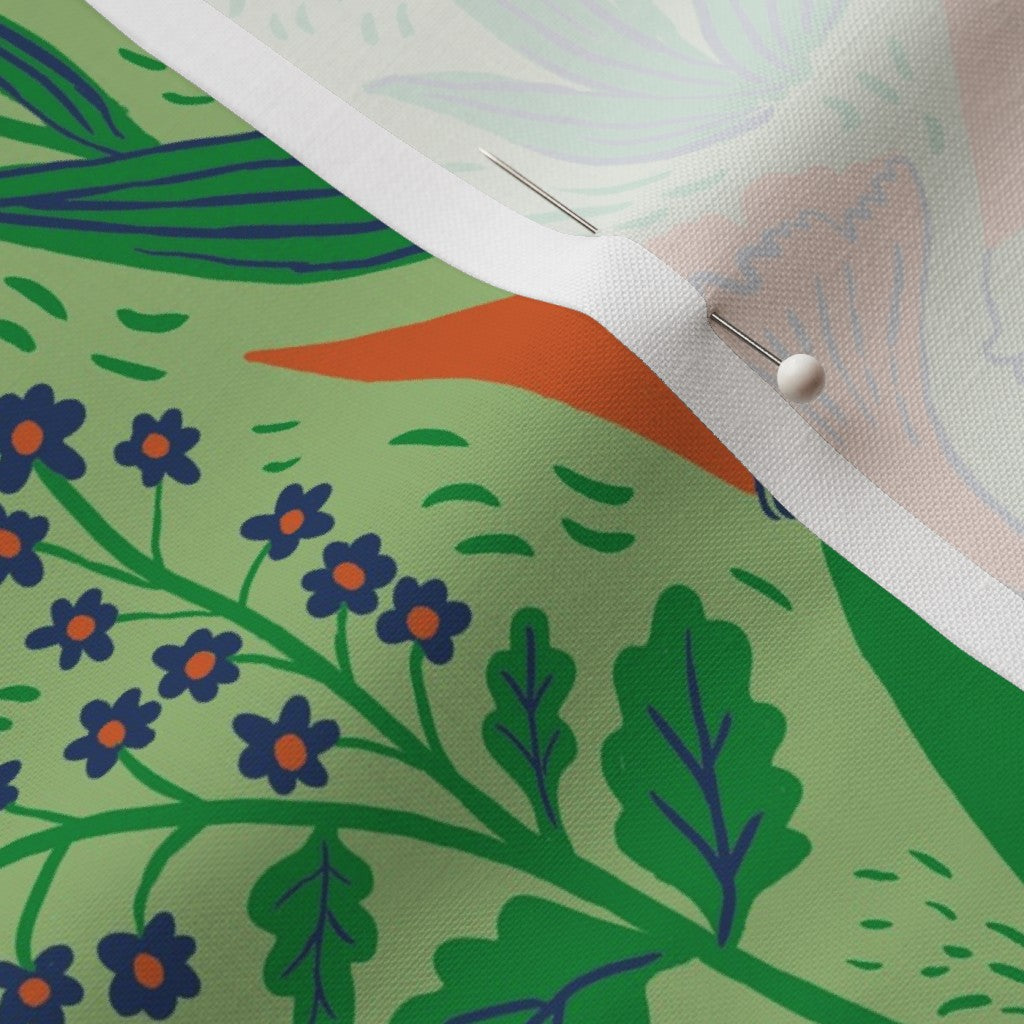 Gnomes Leaf Fabric
