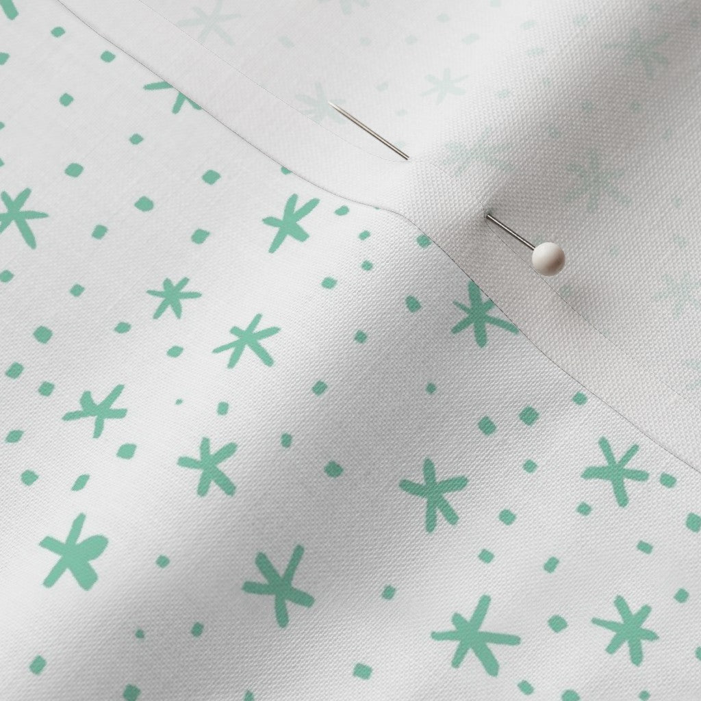 Dotty Star Robin Fabric