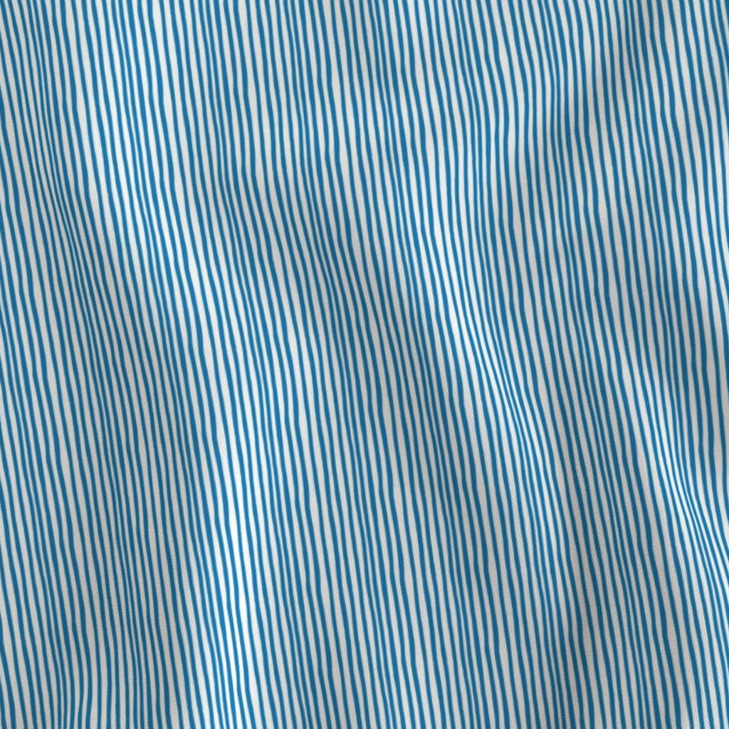 Birdie Stripe Sky Fabric