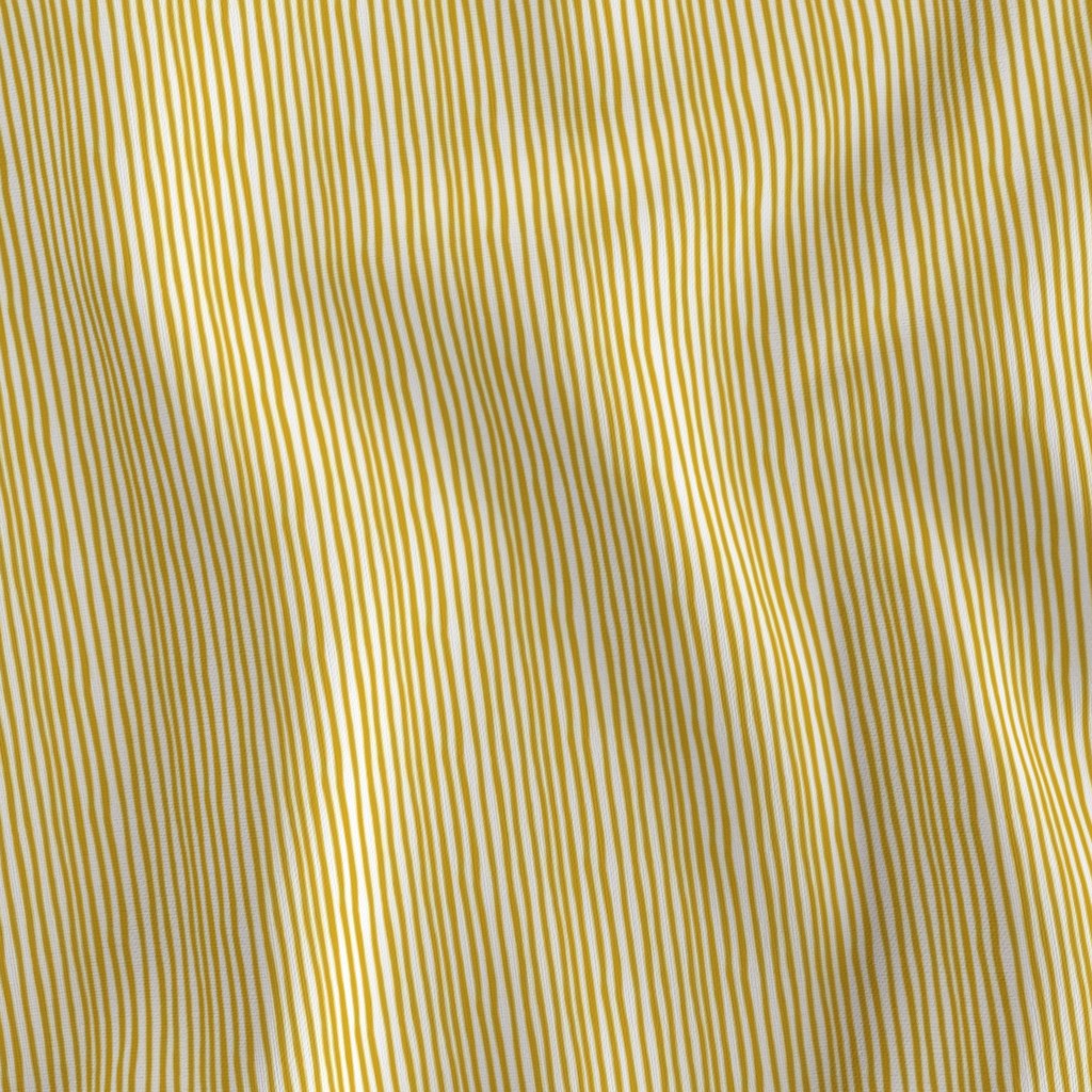 Birdie Stripe Saffron Fabric