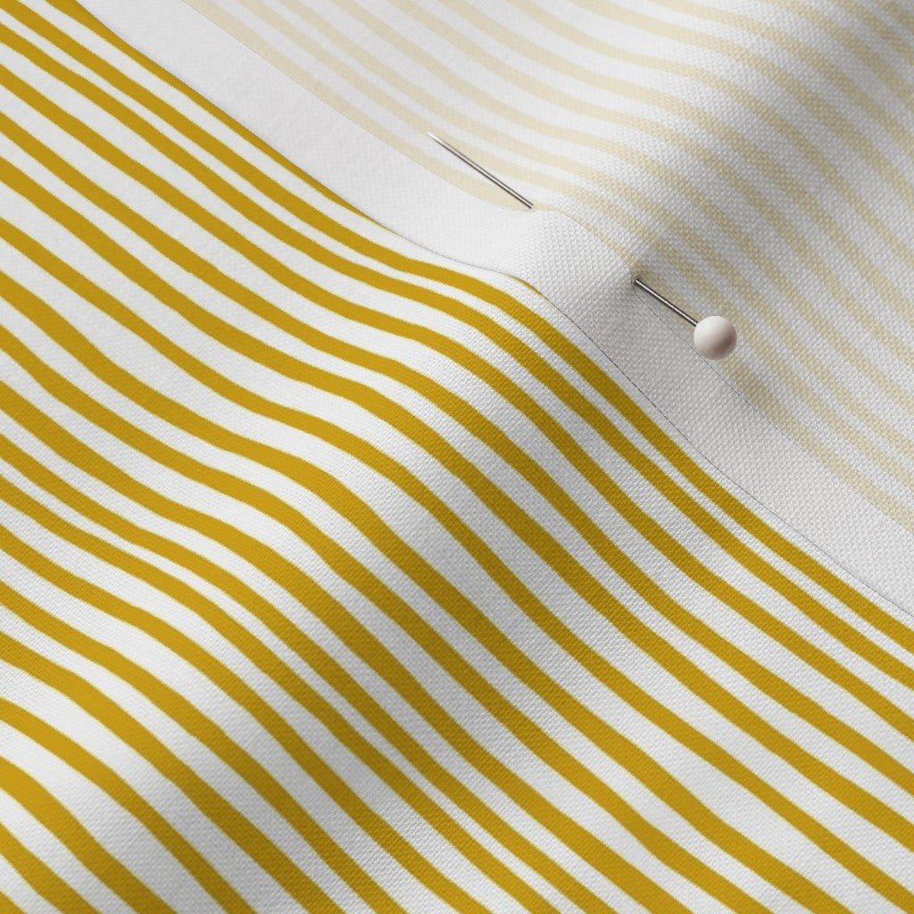 Birdie Stripe Saffron Fabric