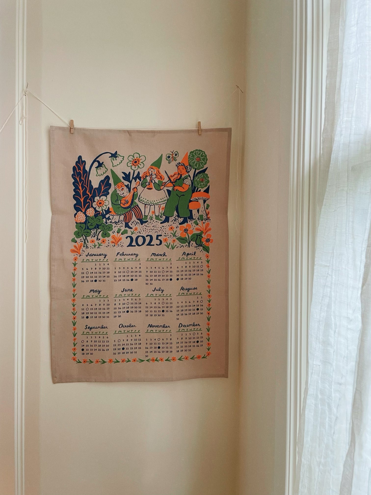 2025 Tea Towel Calendar