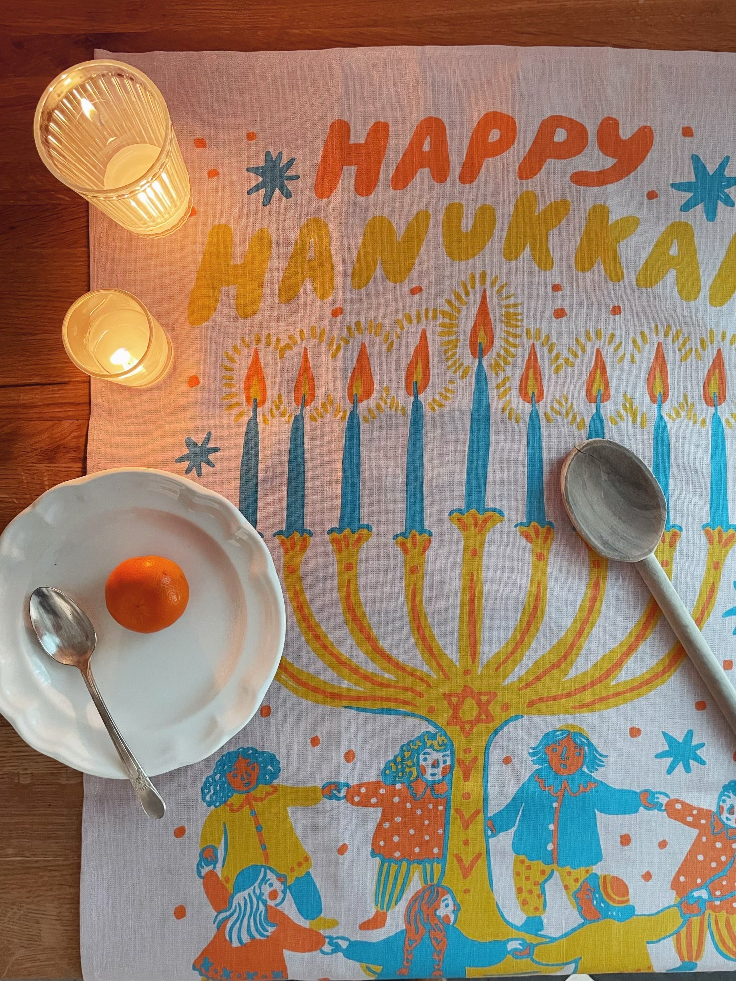 Hanukkah Tea Towel