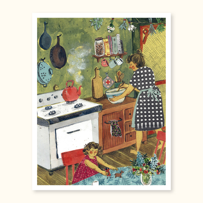 Afternoon In The Kitchen Print