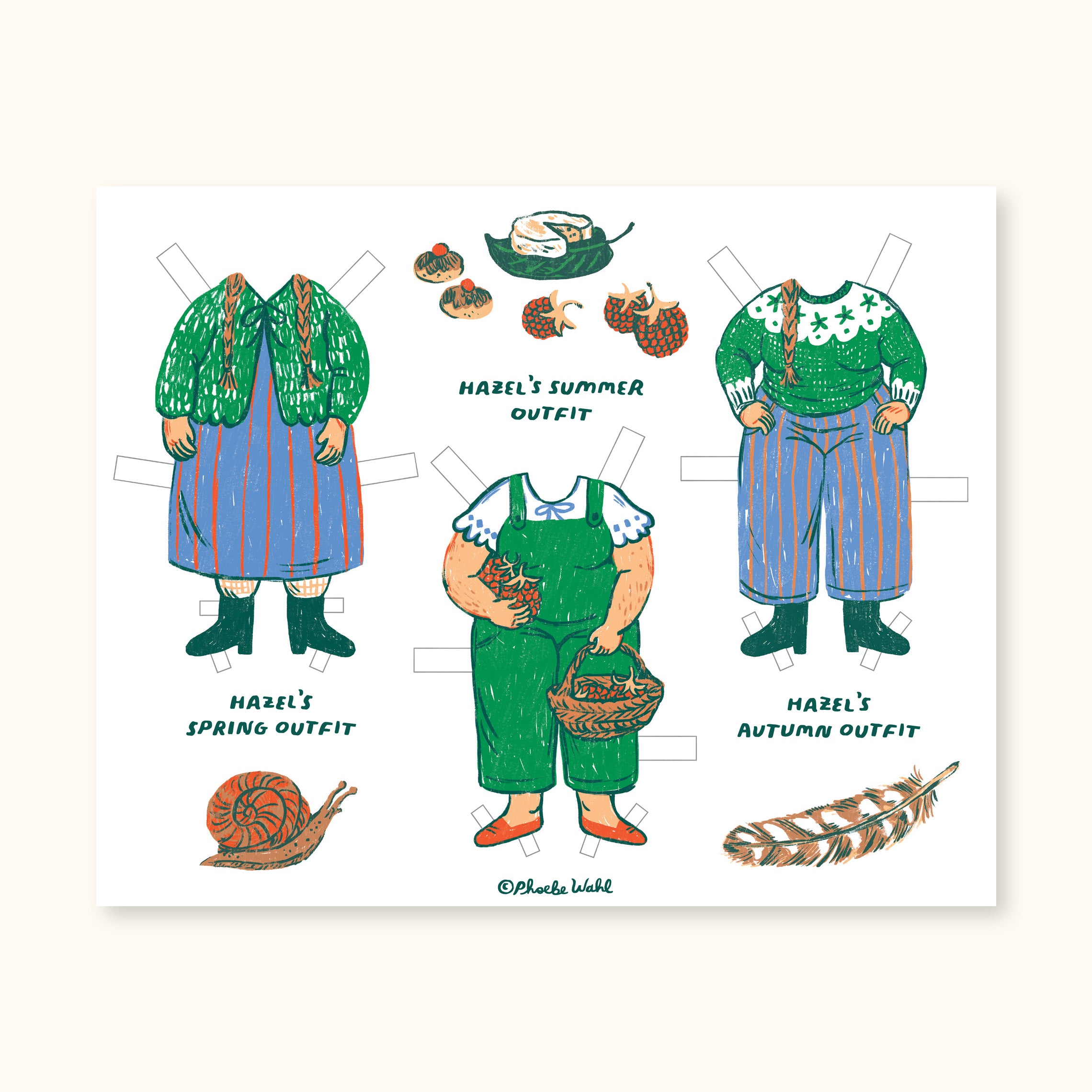 Little Witch Hazel Paperdolls Set