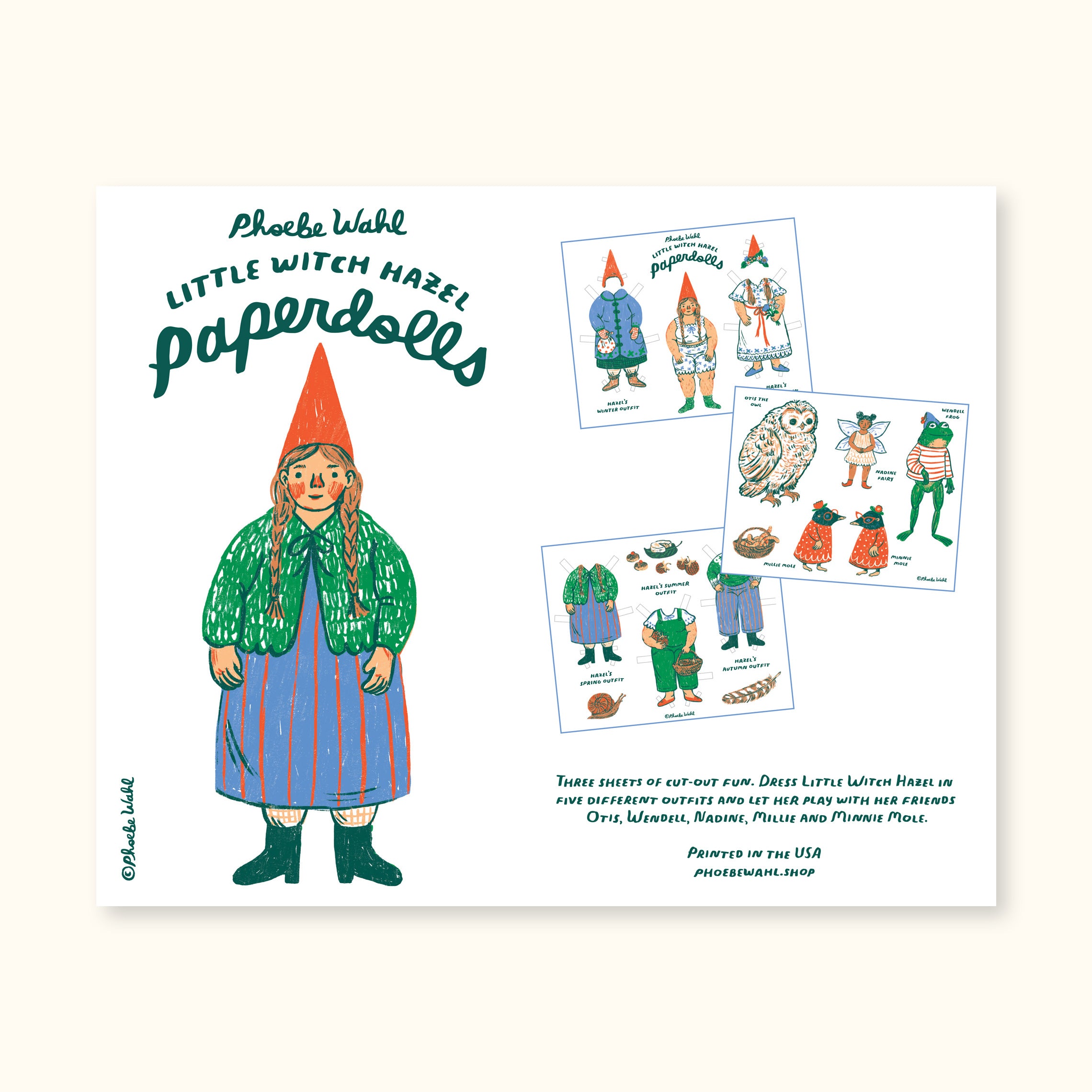 Little Witch Hazel Paperdolls Set