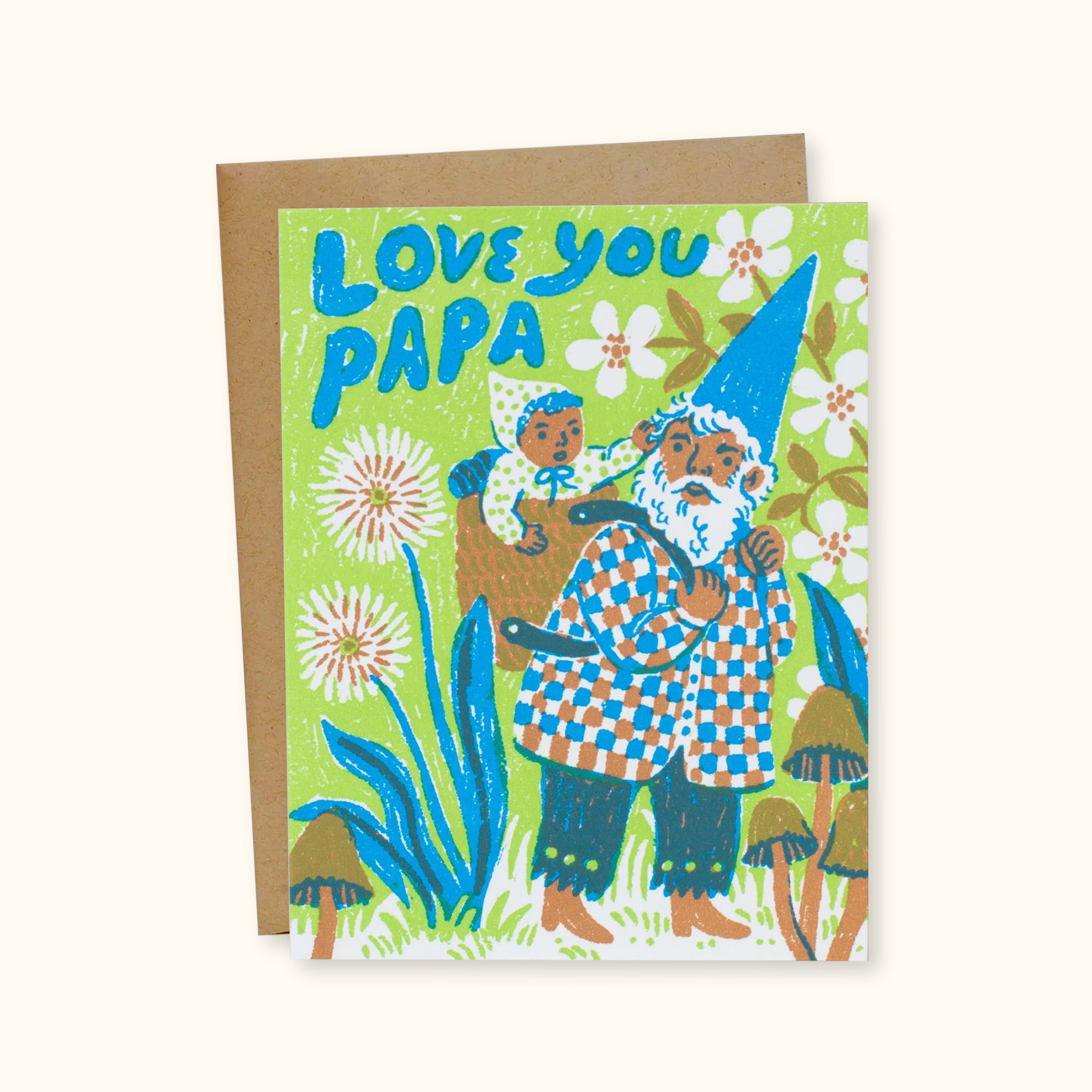 Love You Papa Greeting Card