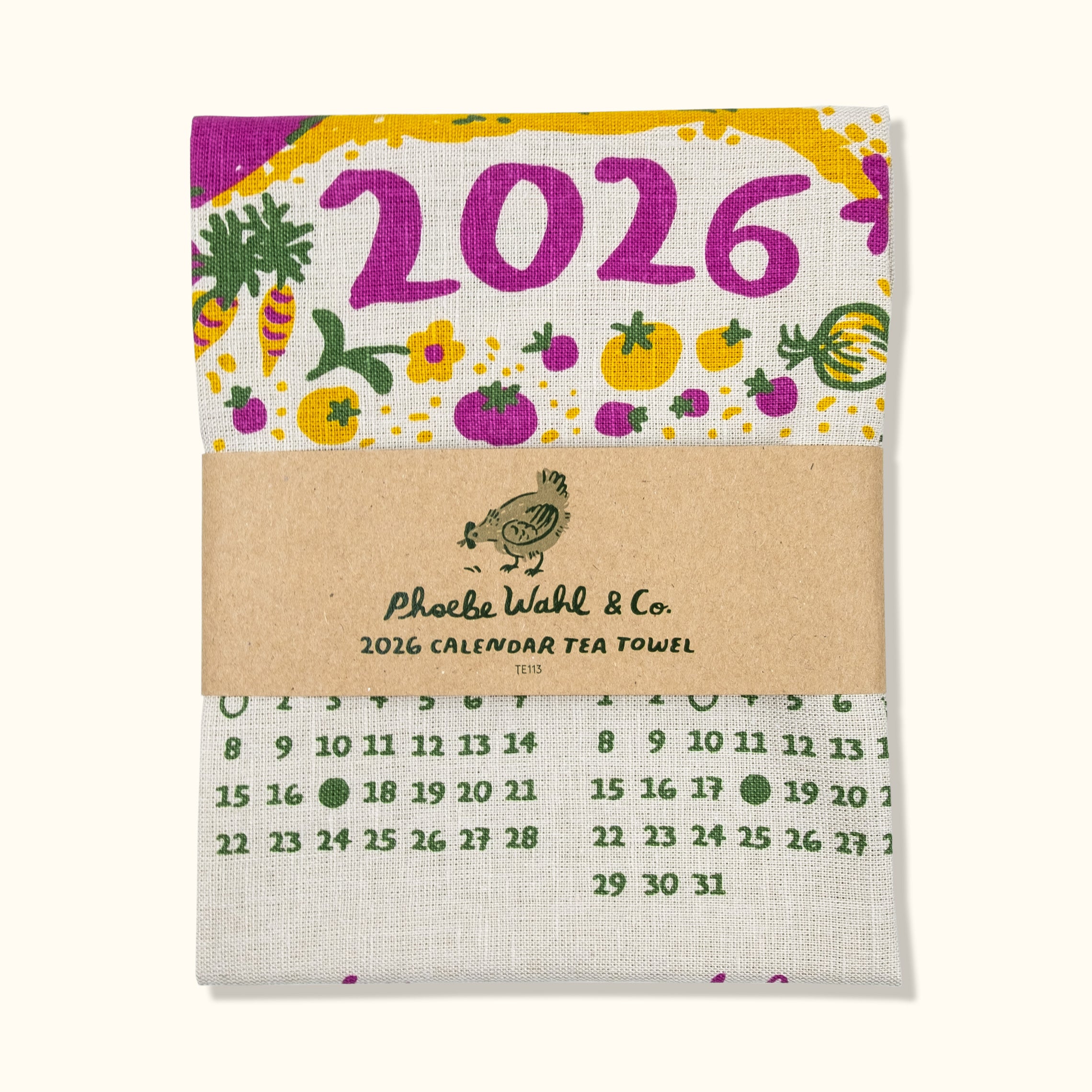 2026 Tea Towel Calendar