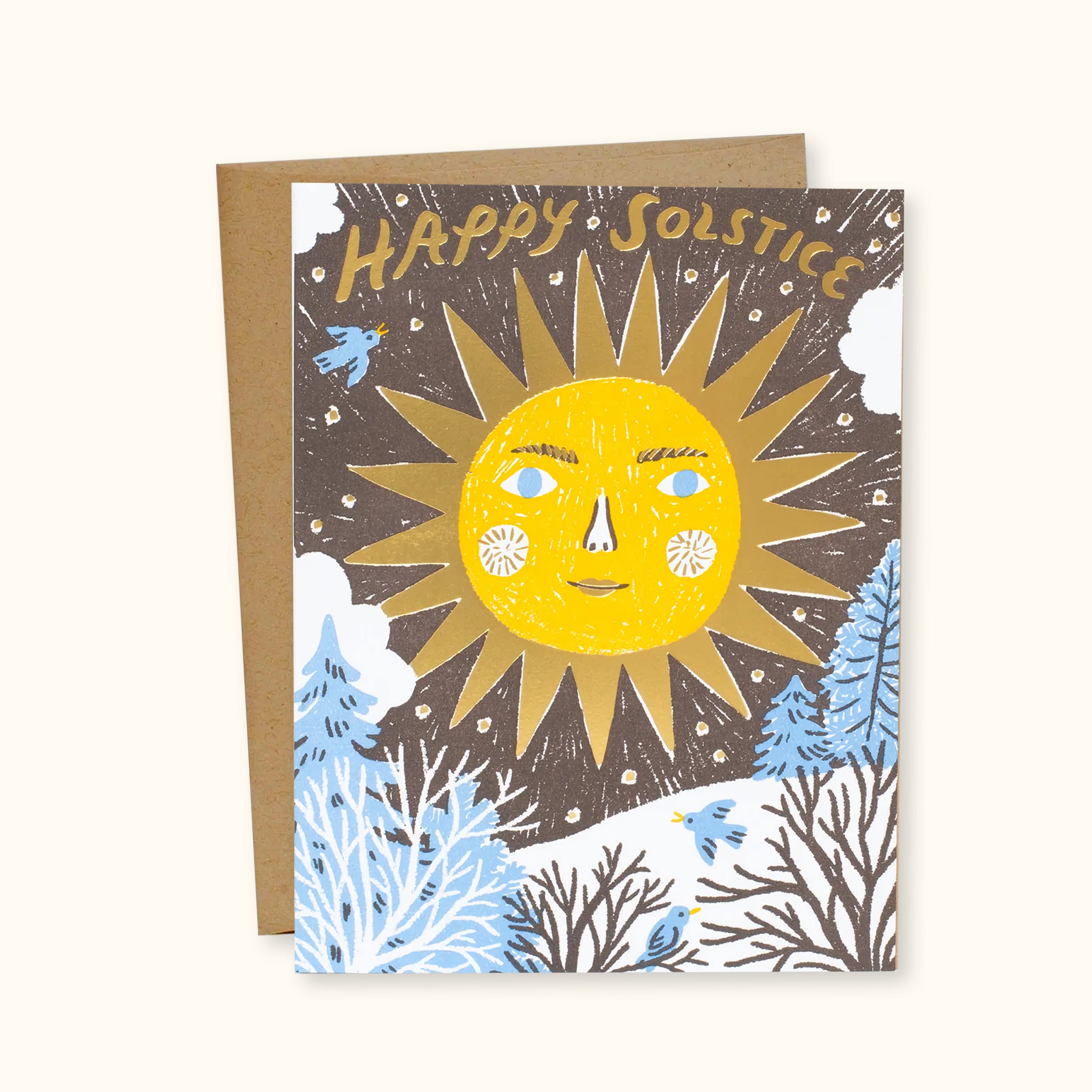 Solstice Sun Greeting Card