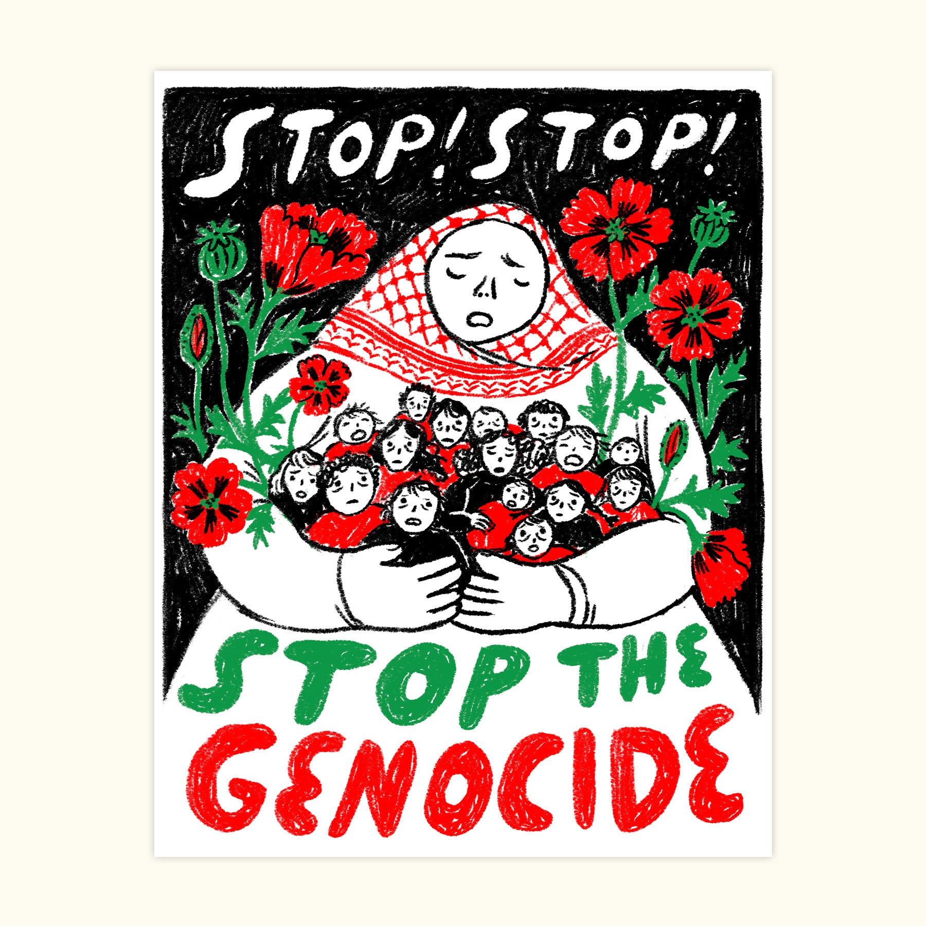 Free: Stop The Genocide Poster - Digital Download