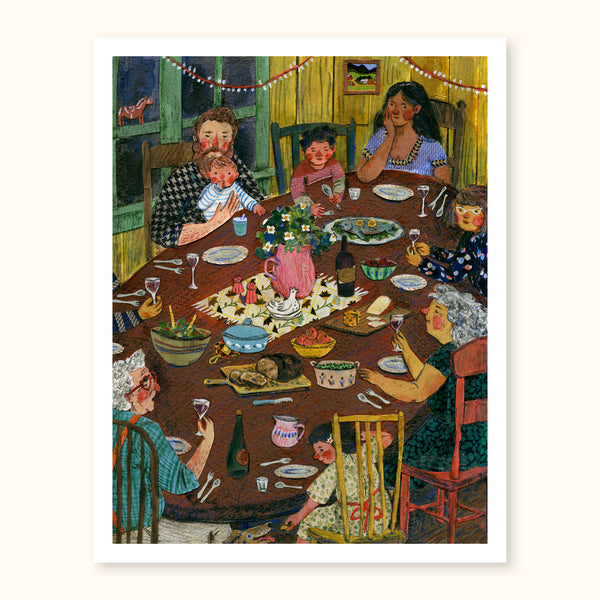 Feast your eyes on the Supper Print! Share a meal with dear family & friends surrounded by beautiful artwork – the perfect way to add some flavor to your home! 
