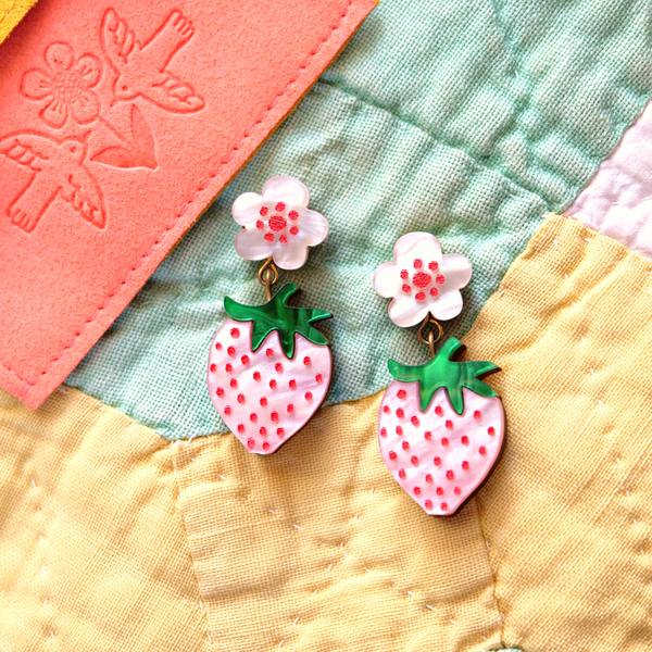 Strawberry Blossom Earrings