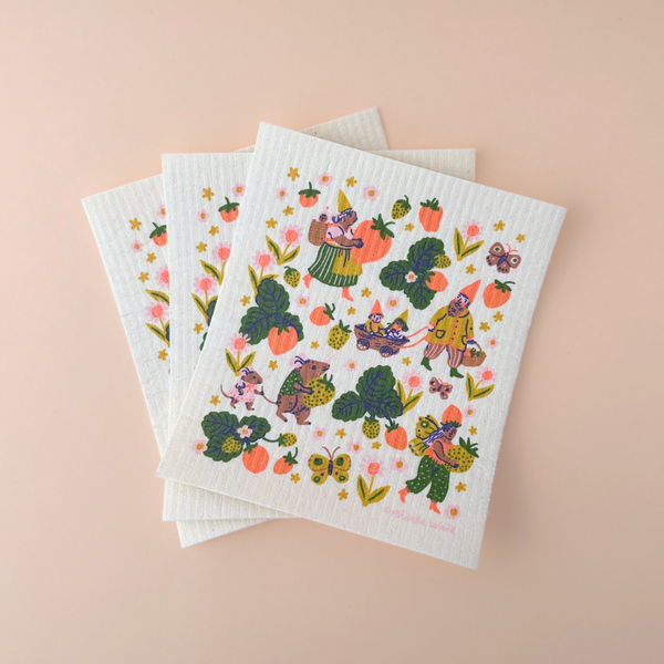 Strawberry Festival Dishcloths