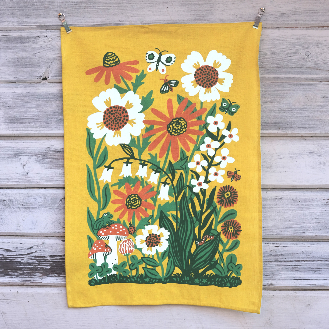 Sunshine Garden Tea Towel