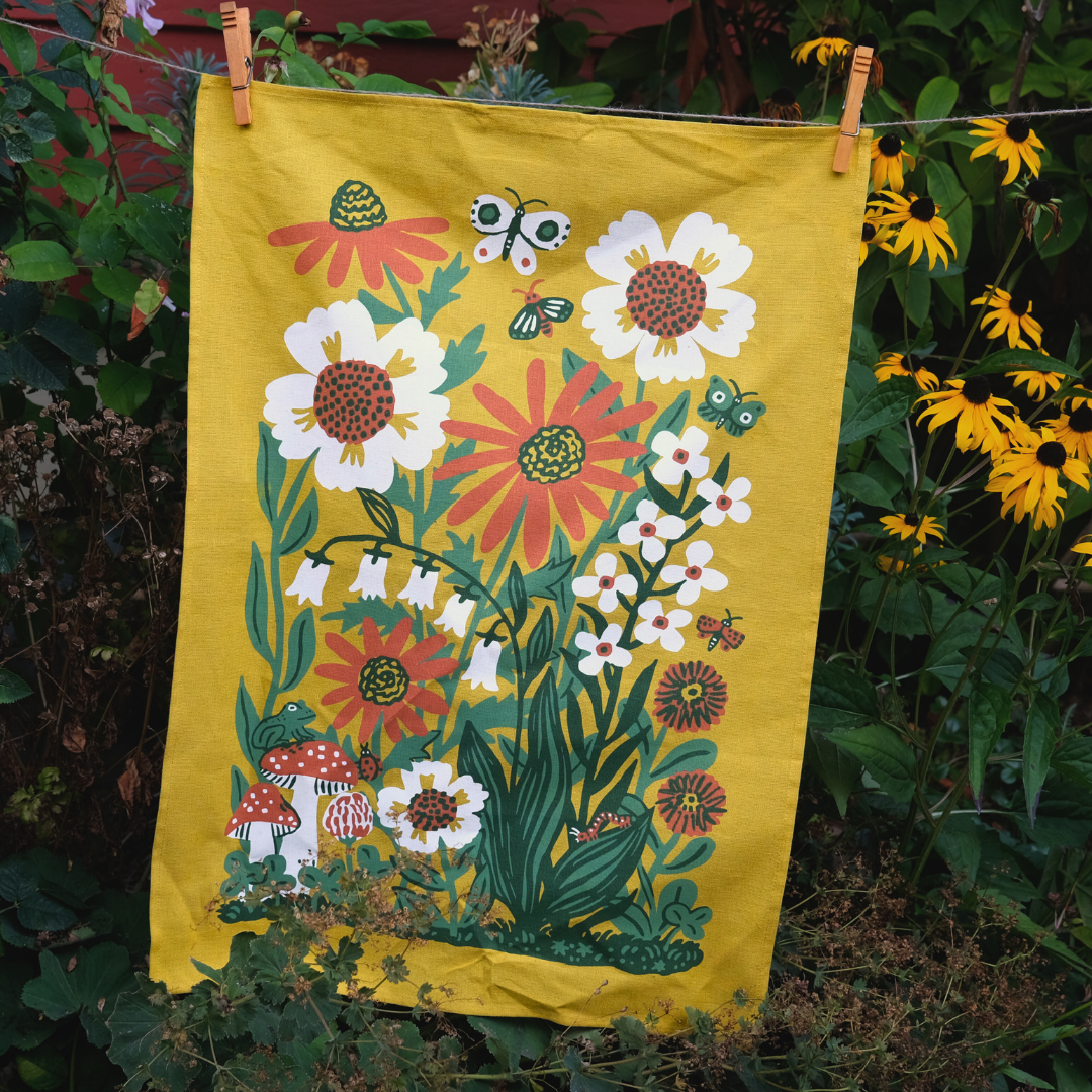 Sunshine Garden Tea Towel