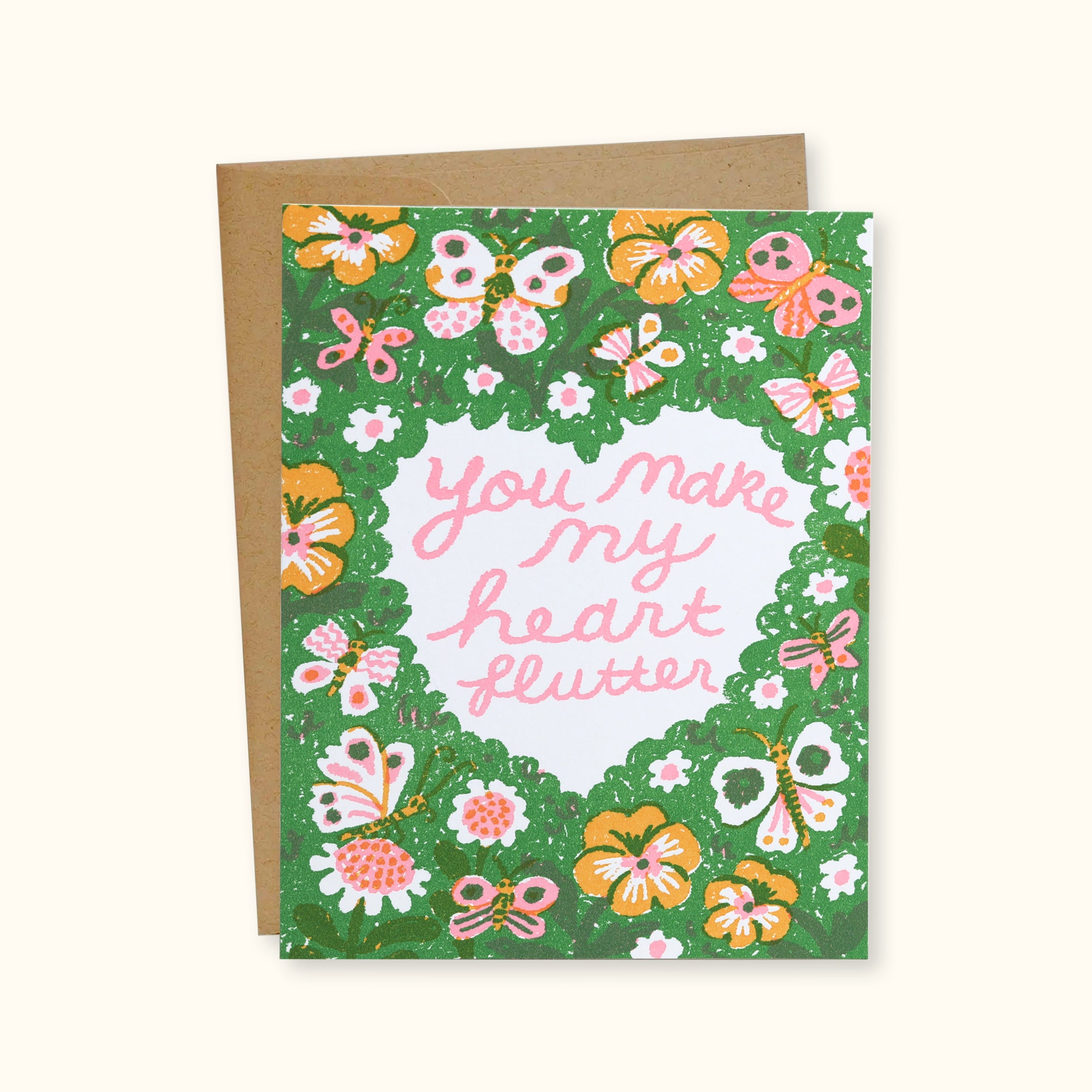 You Make My Heart Flutter Greeting Card