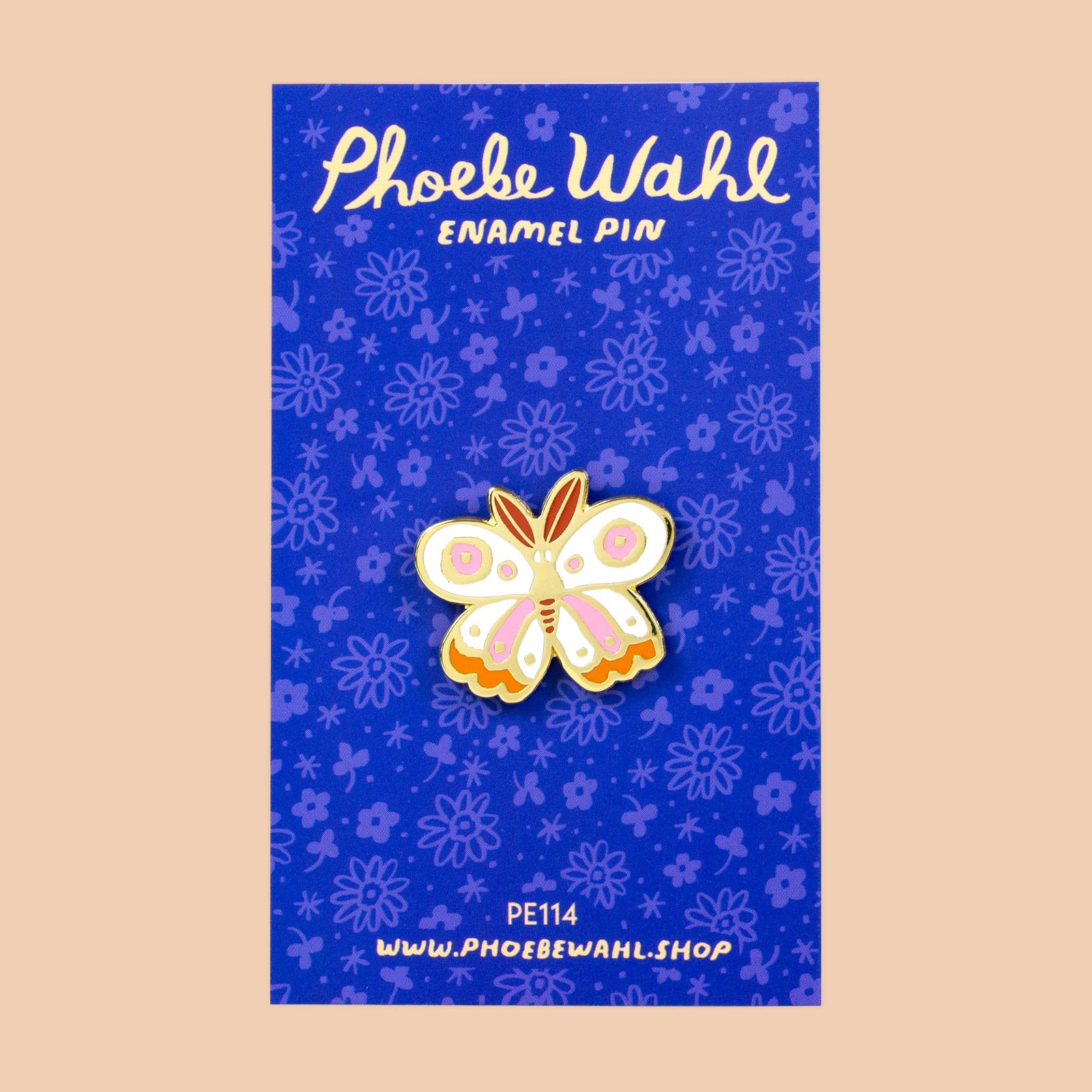 Moth Enamel Pin