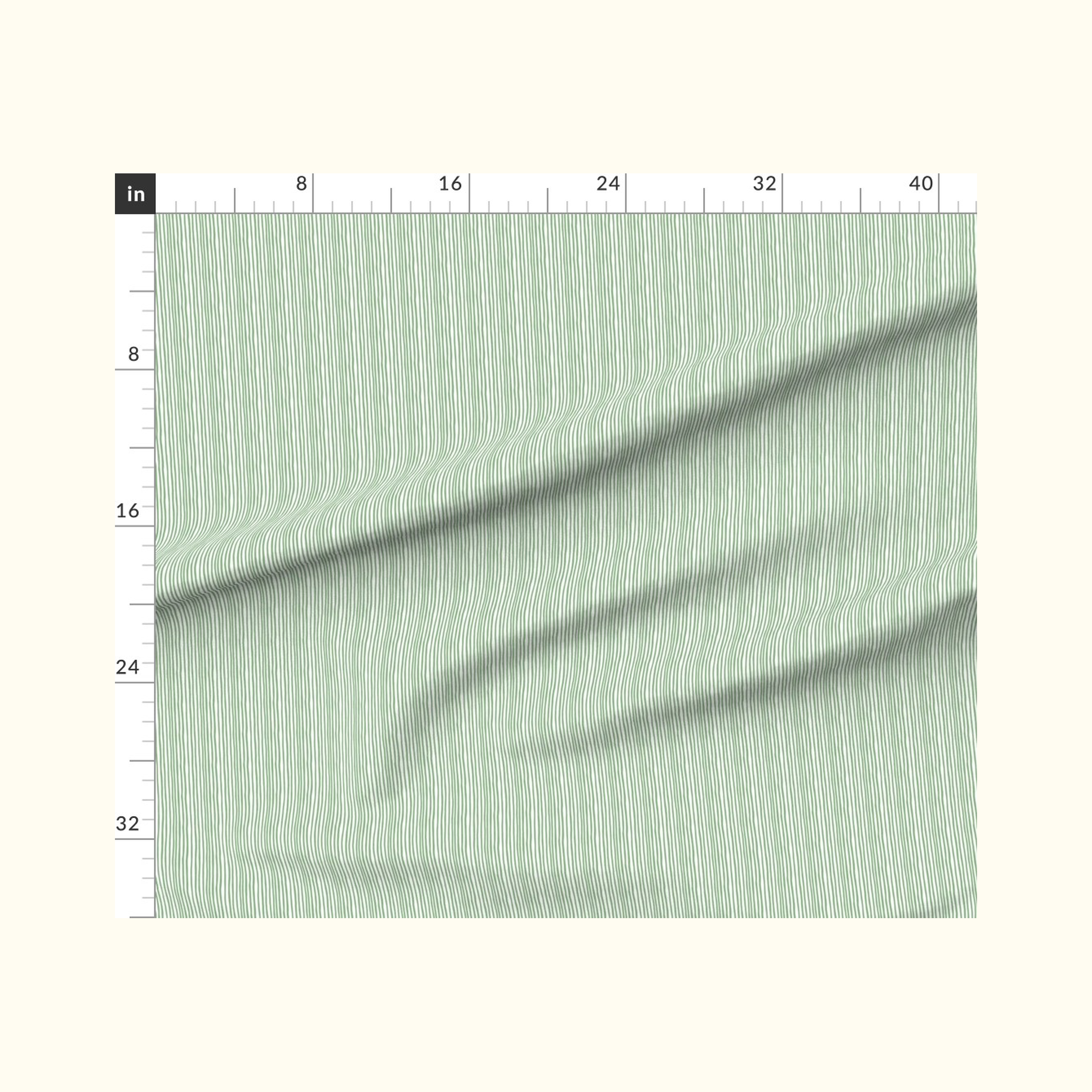 Birdie Stripe Mint/White Fabric