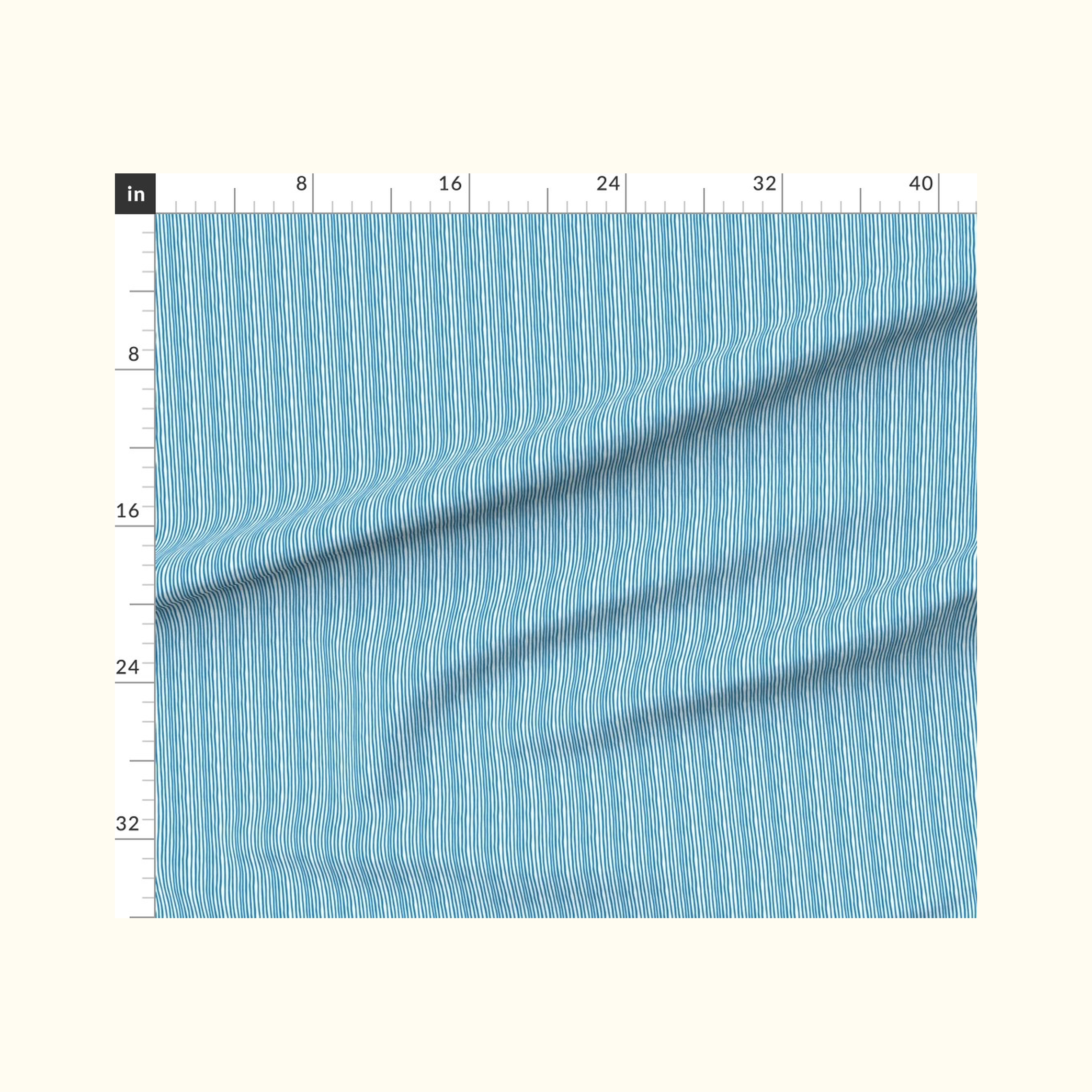 Birdie Stripe Sky Fabric