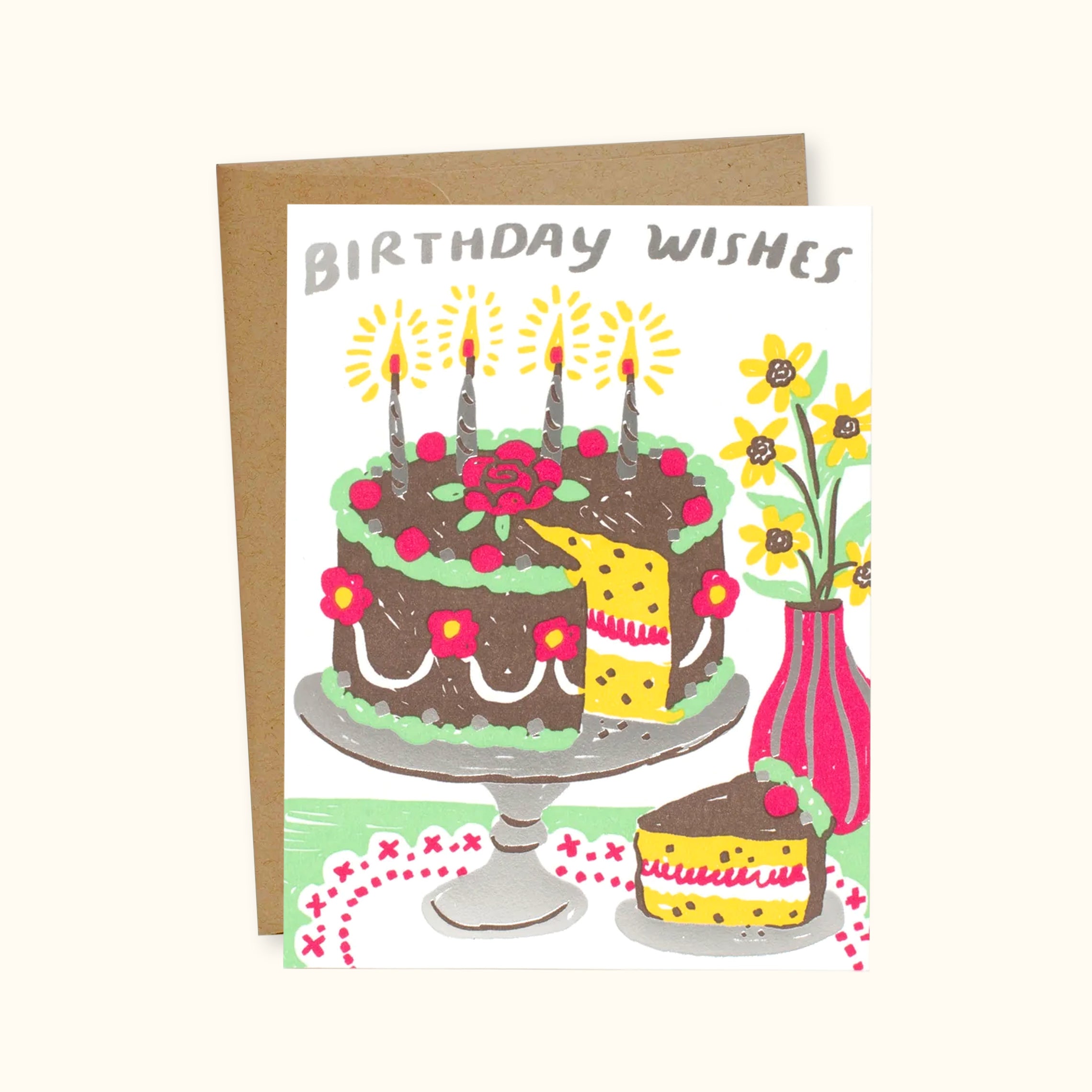 Birthday Cake Greeting Card