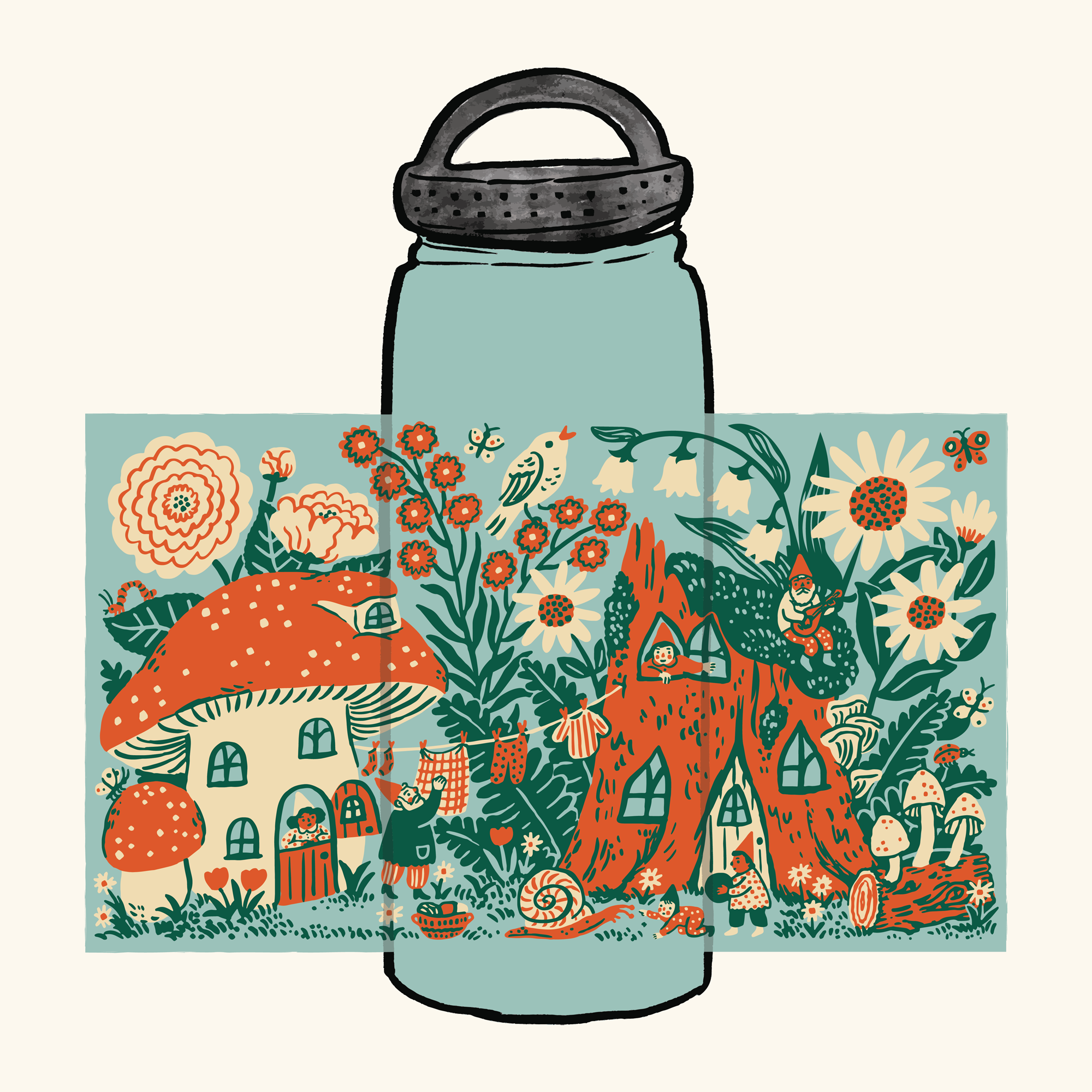 Blossom Village 20oz Water Bottle